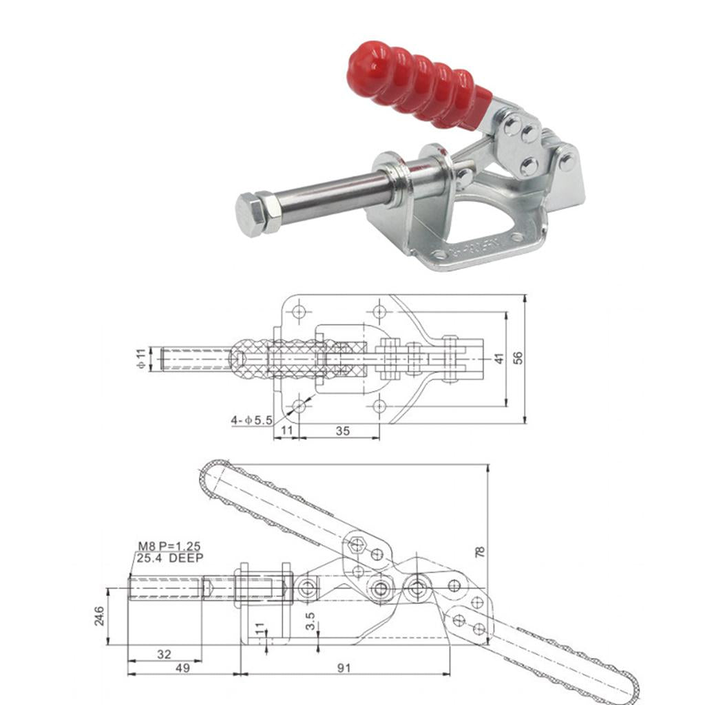 Toggle Clamp Latch Antislip Horizontal Clamp Hand Tools