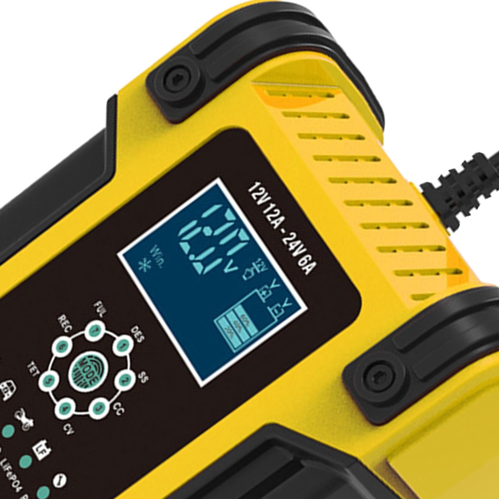 Battery Charger LCD Touch Screen Pulse Repair Motorcycle Lead Pulse Repair