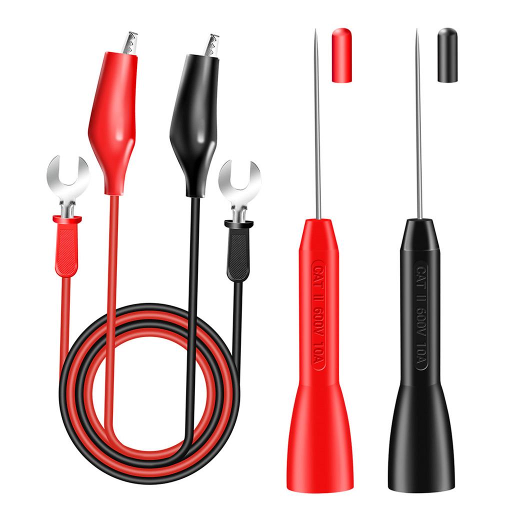 Stretch Multimeter Test Leads with Alligator Clip for LED Tester  A