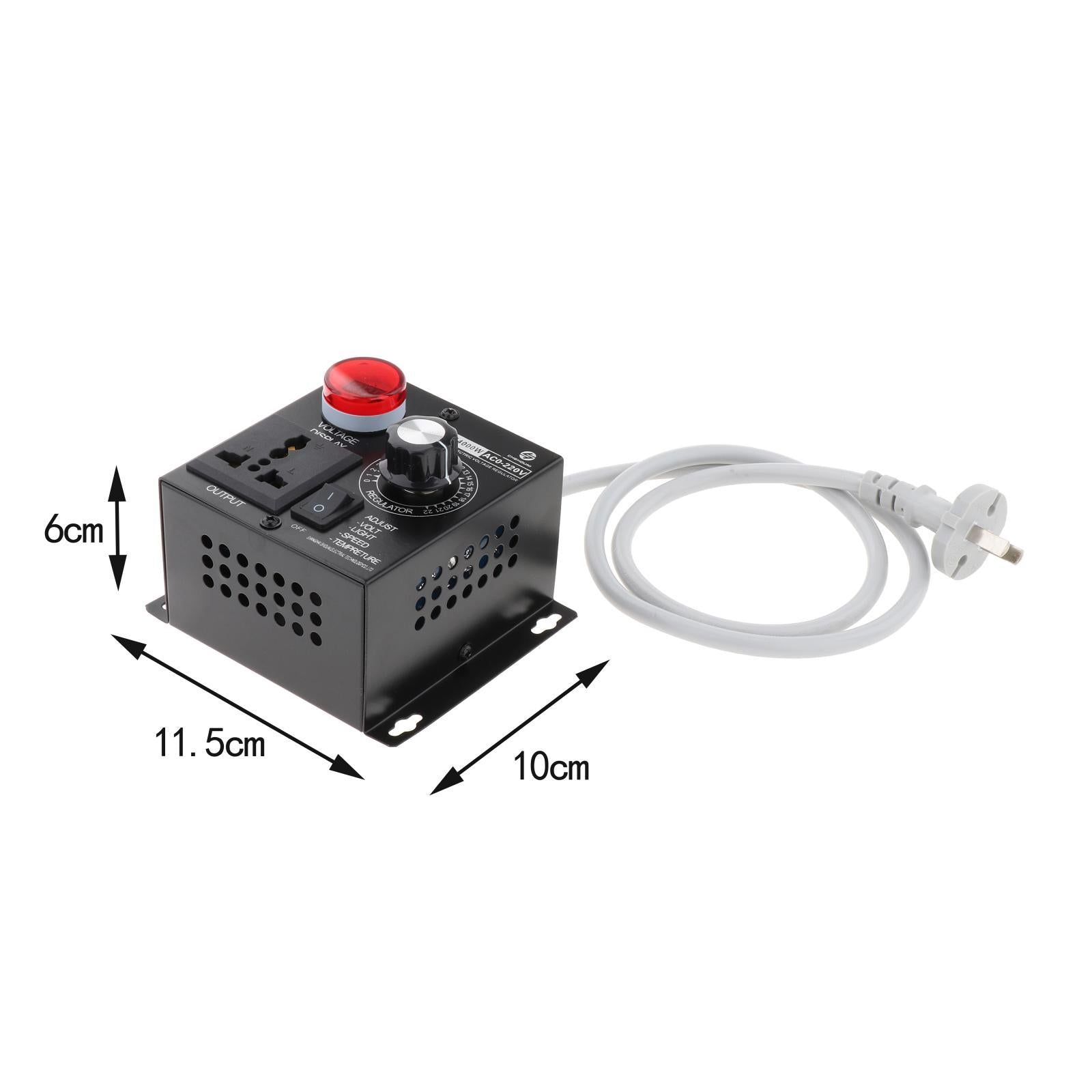 4000W US 110V Variable Voltage Controller For Light Fan Speed Motor Dimmer