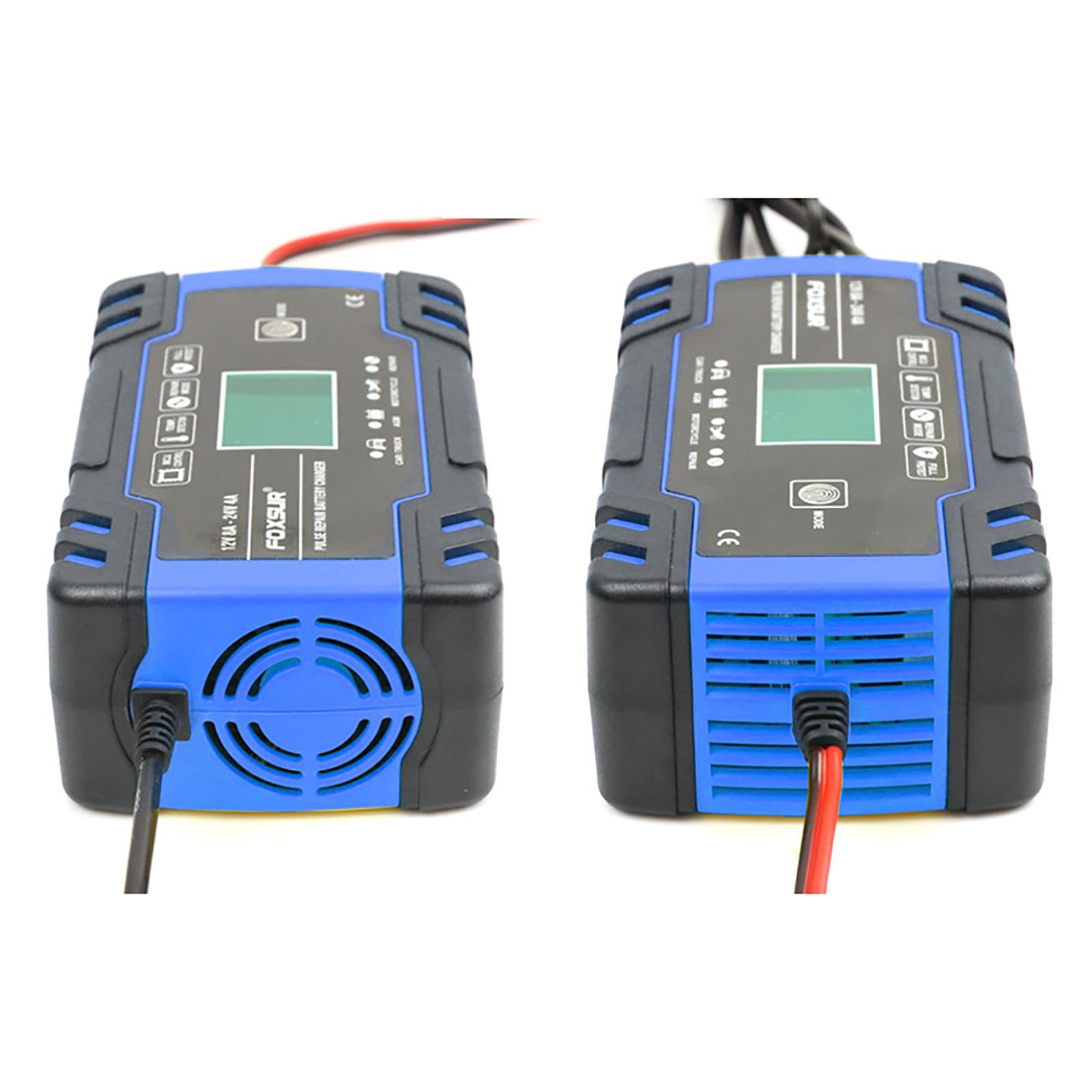 Car Battery Charger 12V 24V 8A 4A with LCD Display for ATV SUV