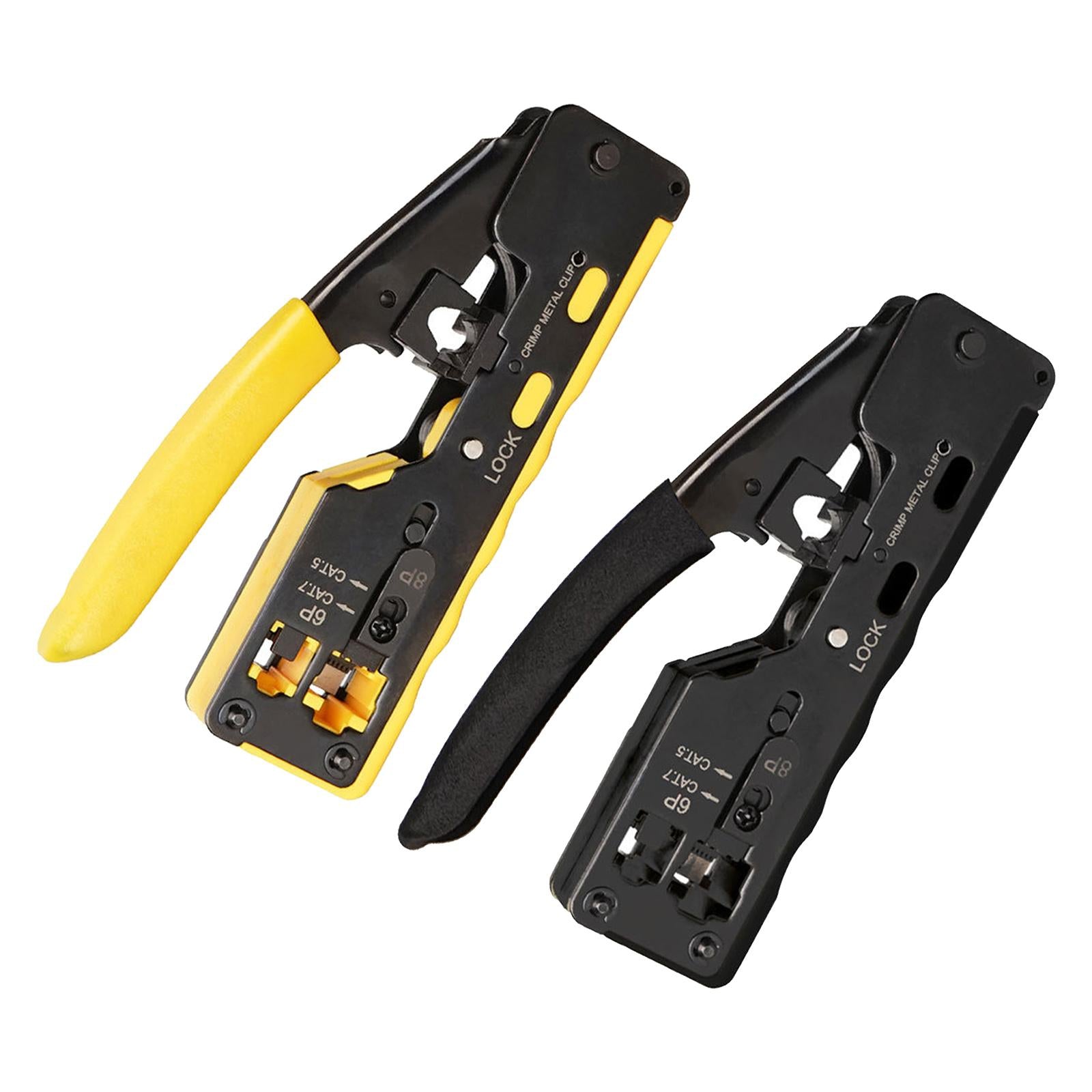 Professional Wire Crimpers Installation Network Tool Tool Compact Portable Yellow