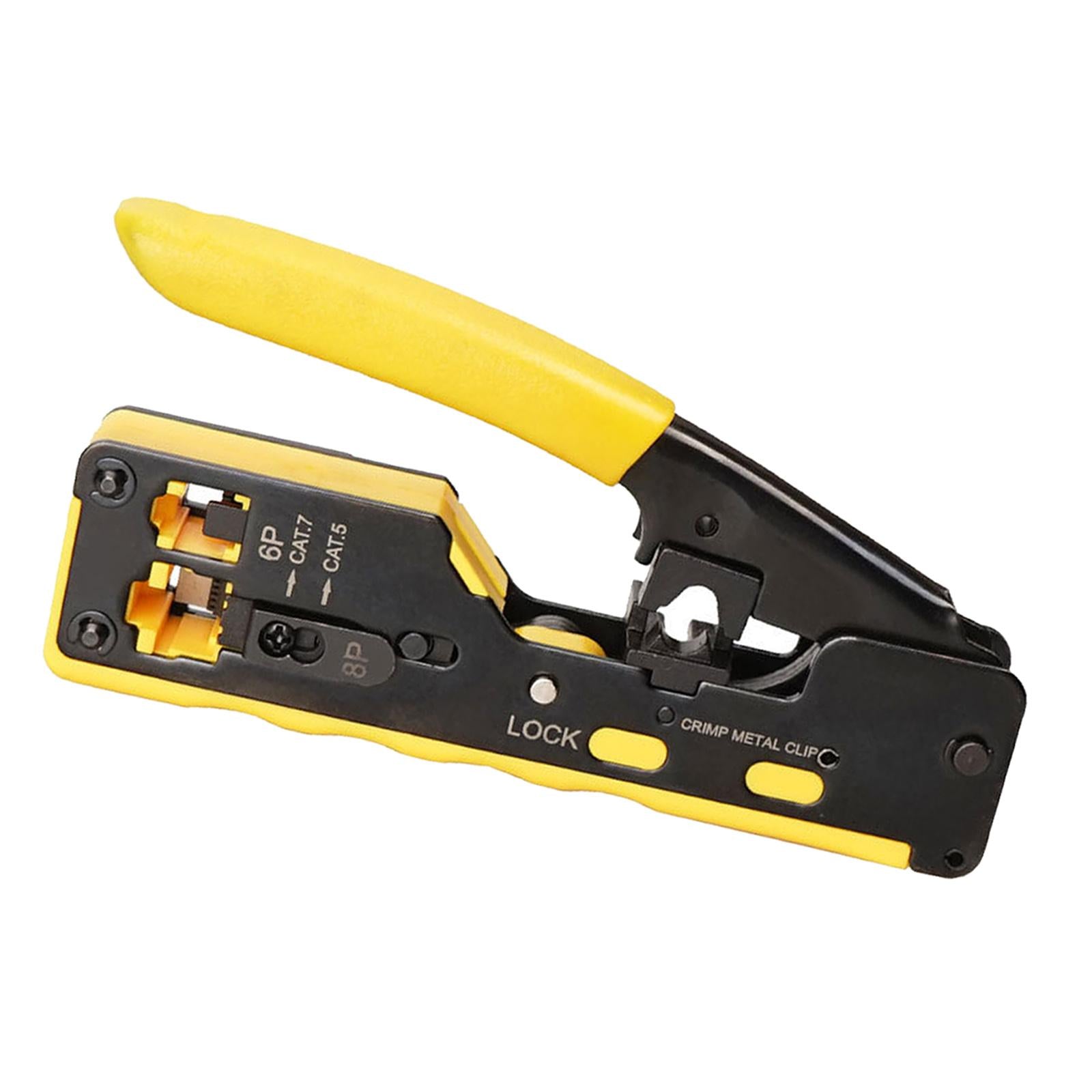 Professional Wire Crimpers Installation Network Tool Tool Compact Portable Yellow