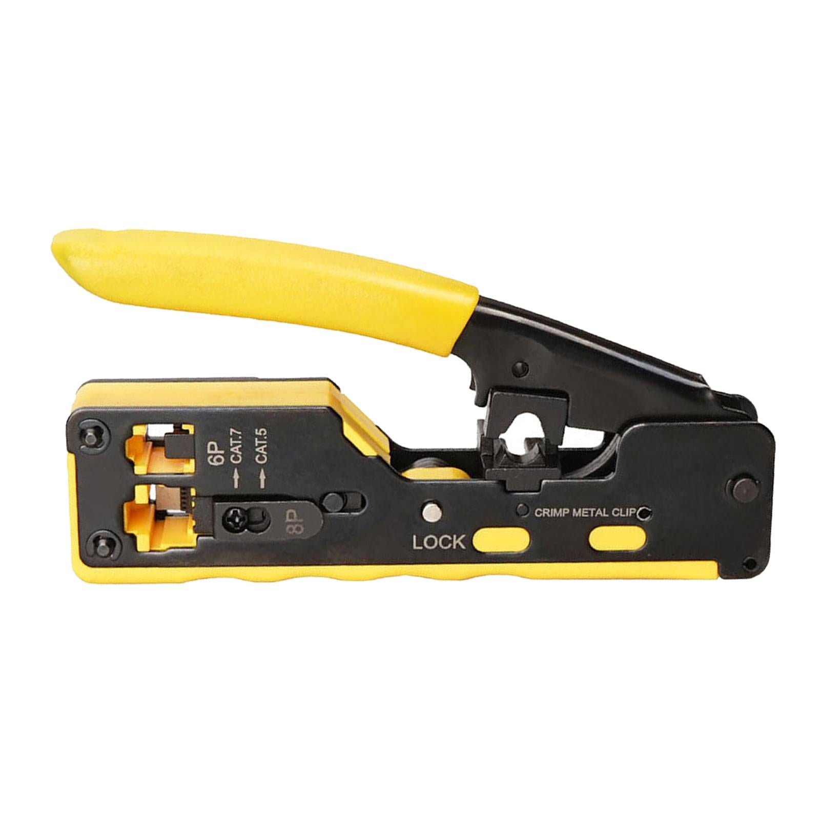 Professional Wire Crimpers Installation Network Tool Tool Compact Portable Yellow