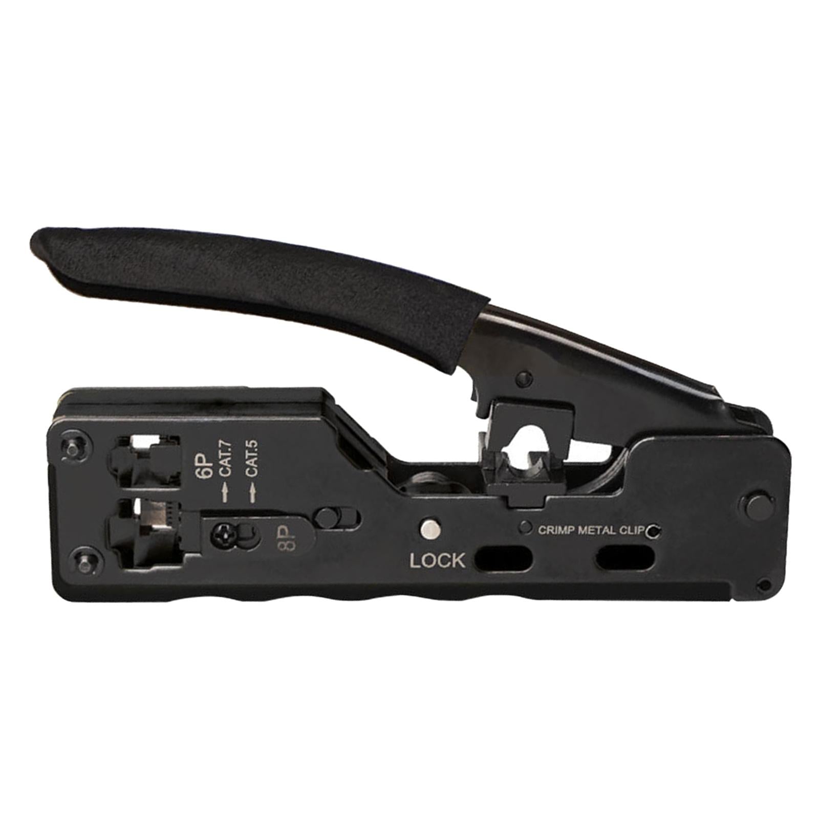 Professional Wire Crimpers Installation Network Tool Tool Compact Portable Black