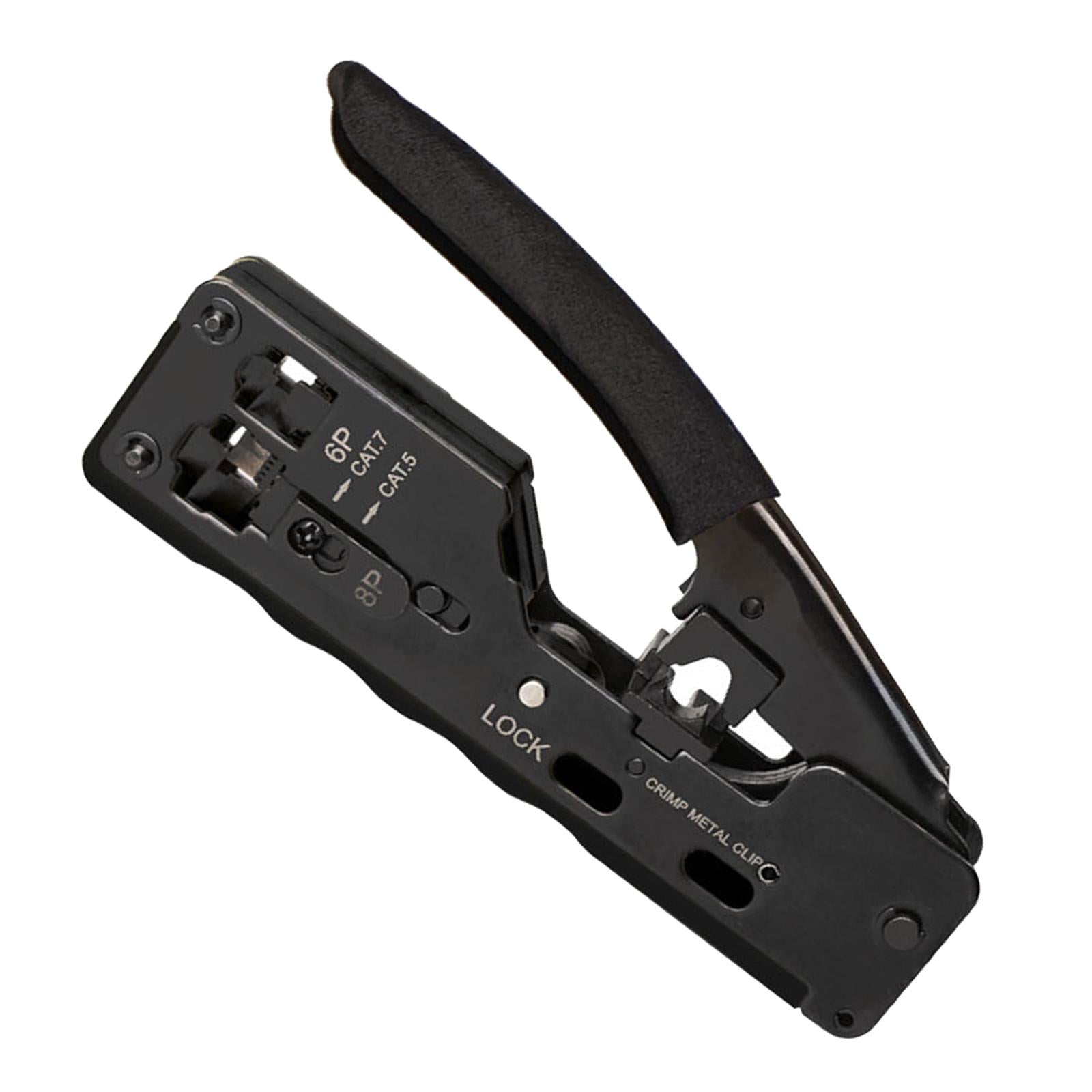 Professional Wire Crimpers Installation Network Tool Tool Compact Portable Black