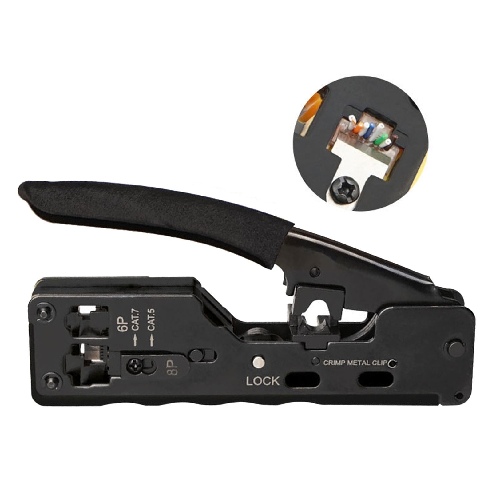 Professional Wire Crimpers Installation Network Tool Tool Compact Portable Black