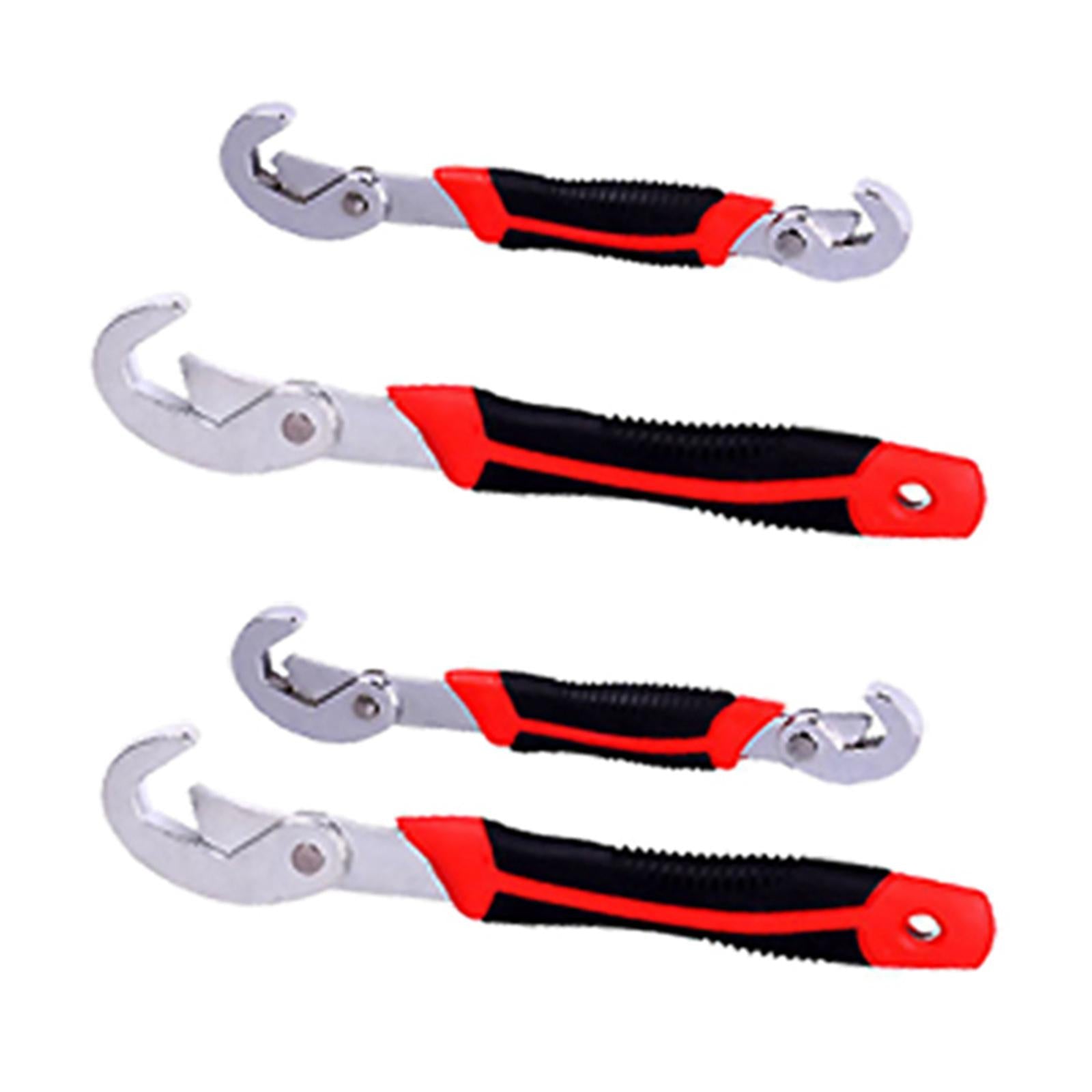 Universal Quick Snap Grip Wrench Repair Tool Steel for Home Kitchen Garden 2pcs