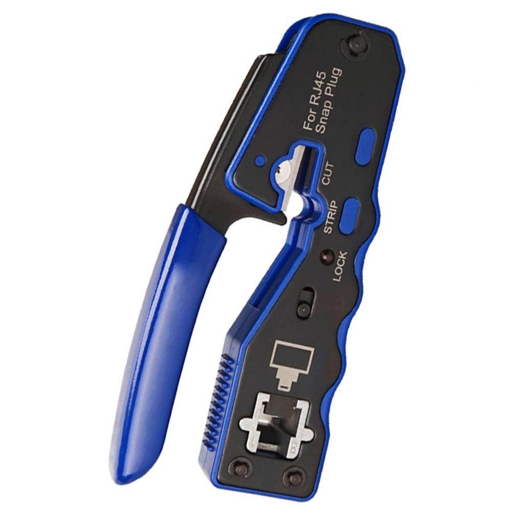 Network Cable Pliers Ratcheting Modular Clamp Pliers for 8P