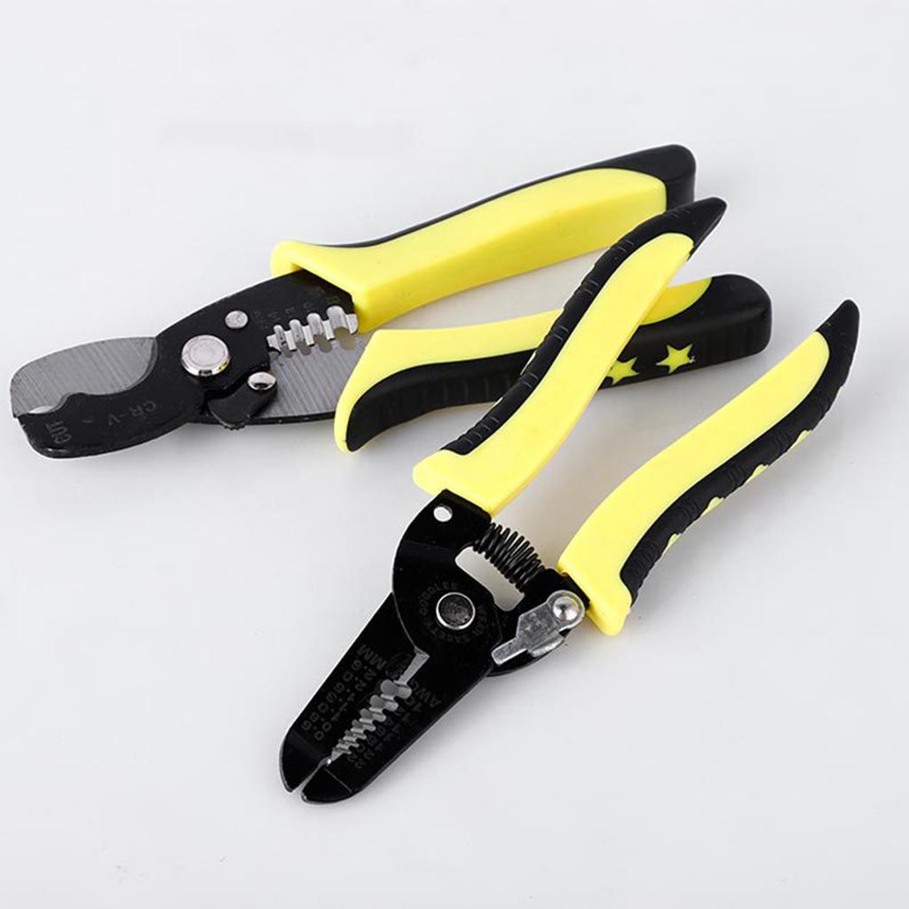 Pro Wire Stripper Network Tool Cutter Hand Tool Tool for Electrical Wire 15pcs