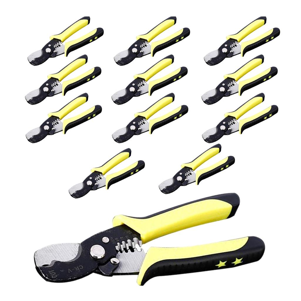 Pro Wire Stripper Network Tool Cutter Hand Tool Tool for Electrical Wire 12pcs