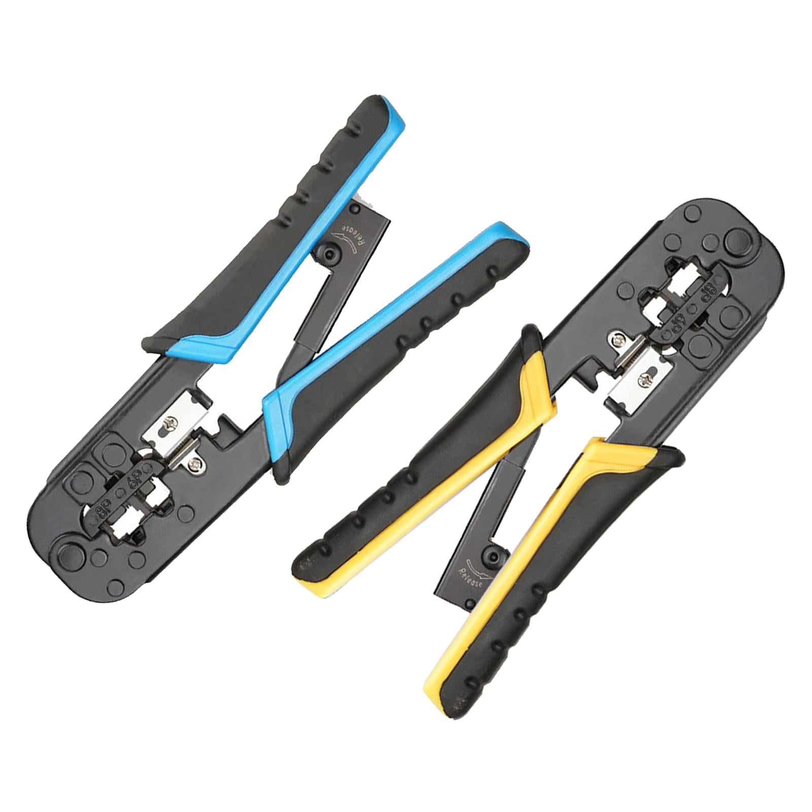Crimp Tool Crimp Cut and Strip Tool 8P for Wiring Connections blue black
