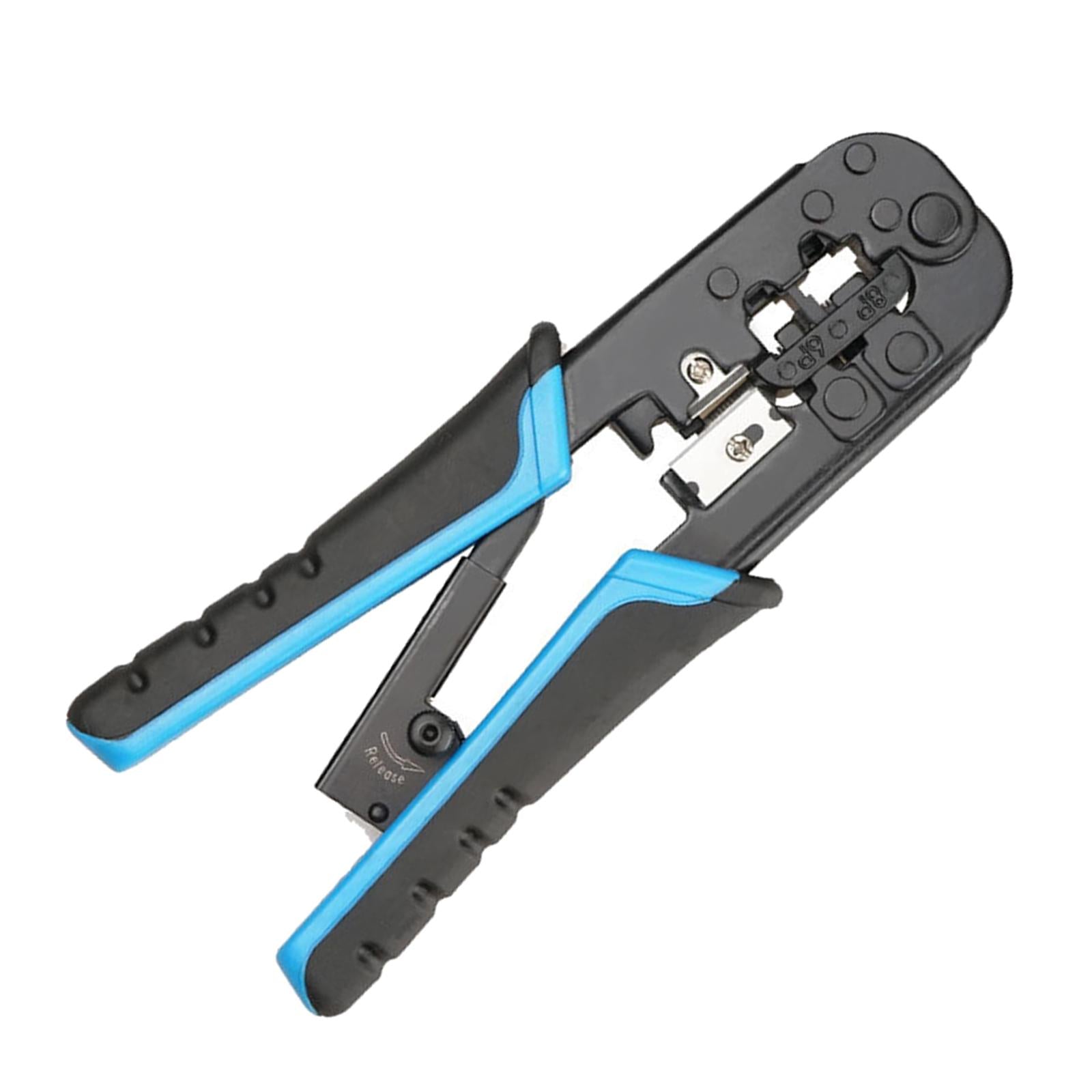 Crimp Tool Crimp Cut and Strip Tool 8P for Wiring Connections blue black
