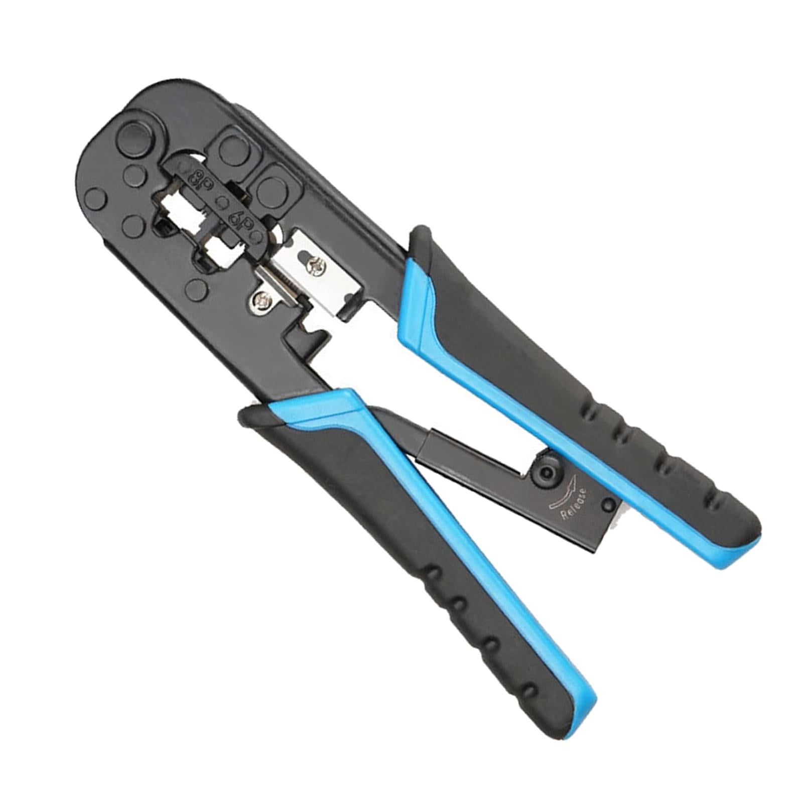 Crimp Tool Crimp Cut and Strip Tool 8P for Wiring Connections blue black