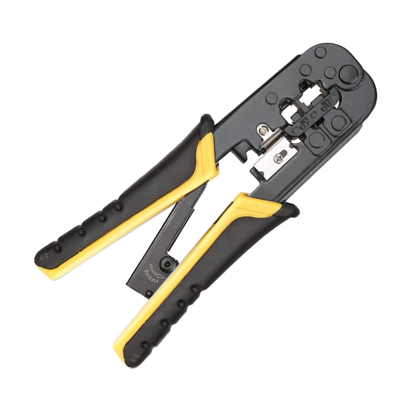 Crimp Tool Crimp Cut and Strip Tool 8P for Wiring Connections yellow black