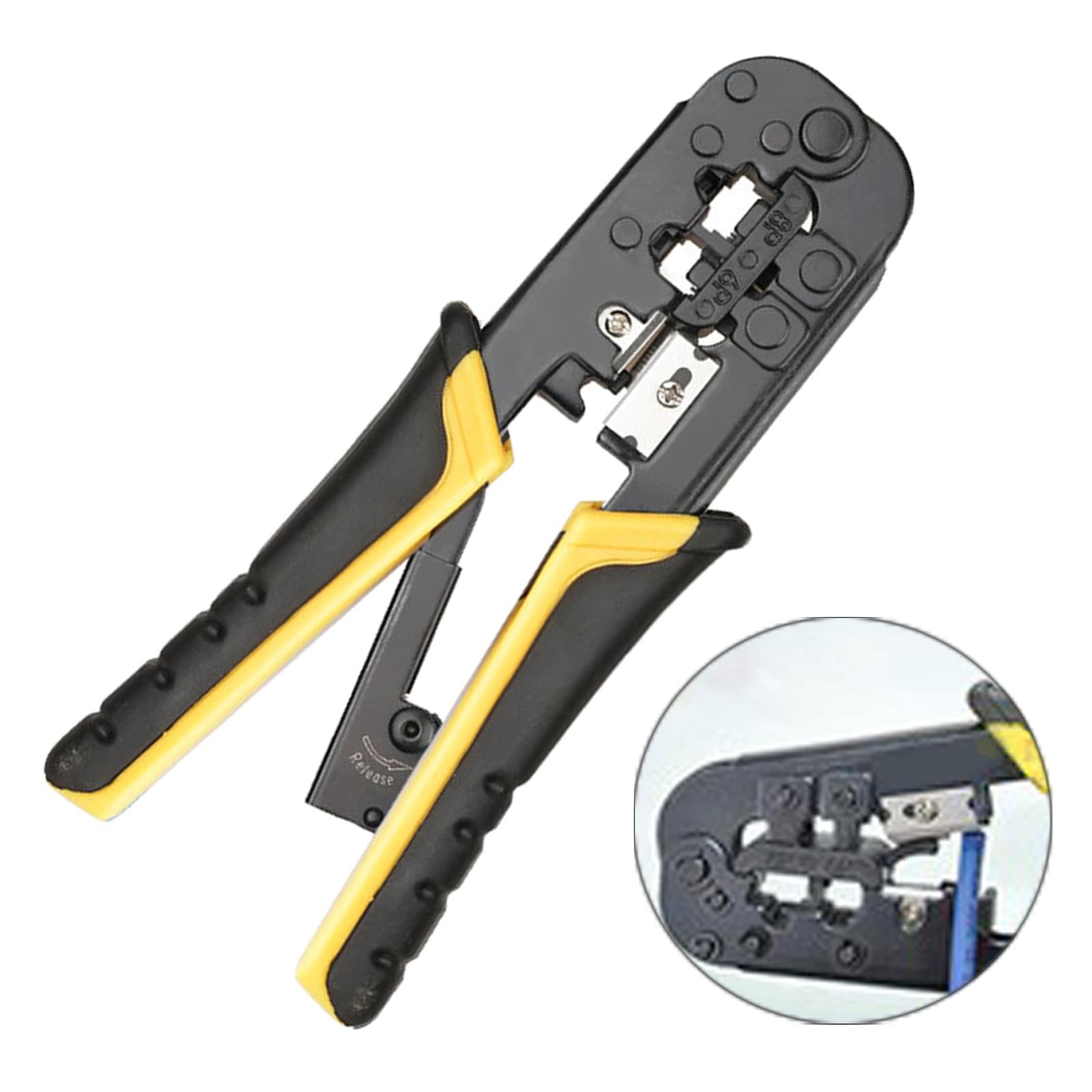 Crimp Tool Crimp Cut and Strip Tool 8P for Wiring Connections yellow black