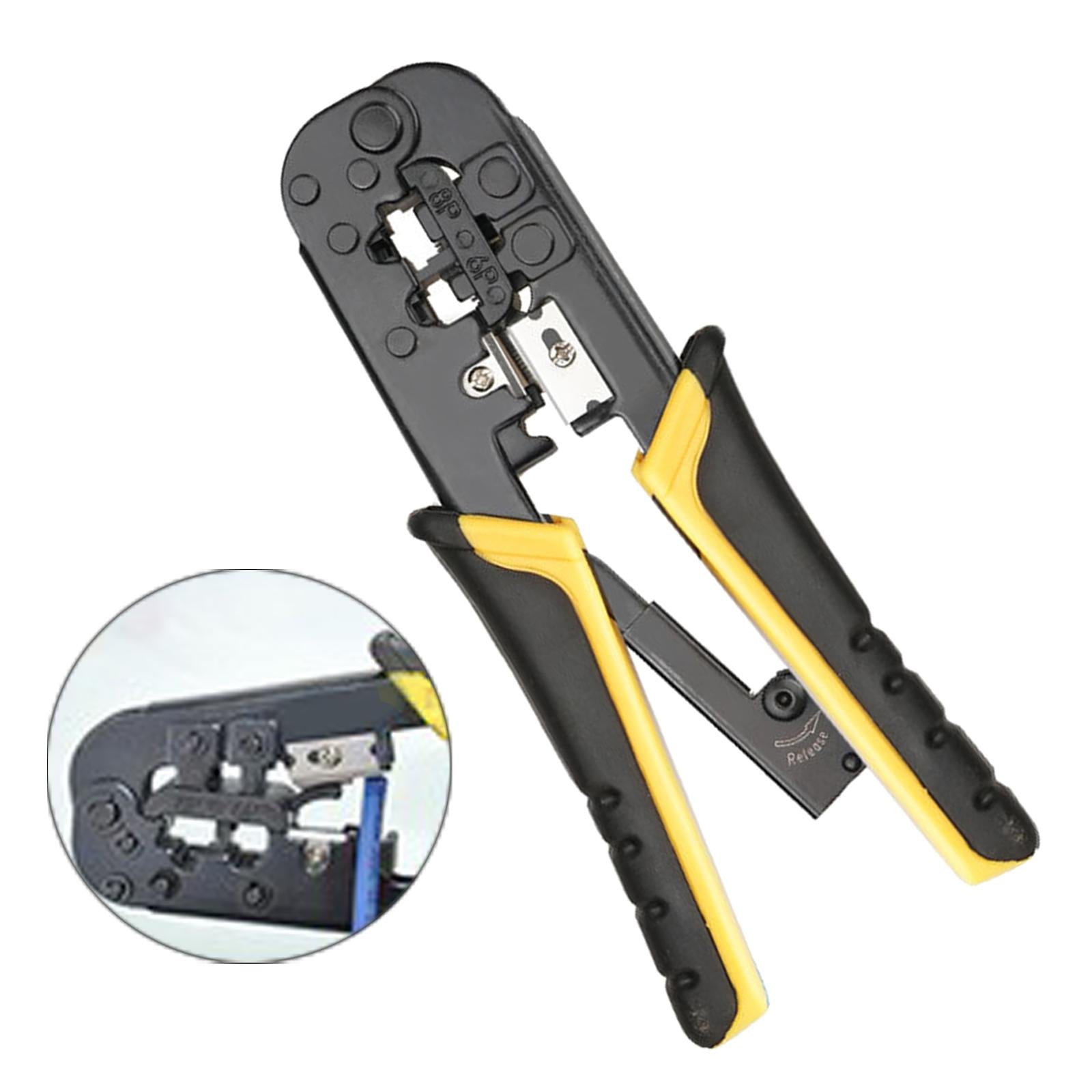 Crimp Tool Crimp Cut and Strip Tool 8P for Wiring Connections yellow black