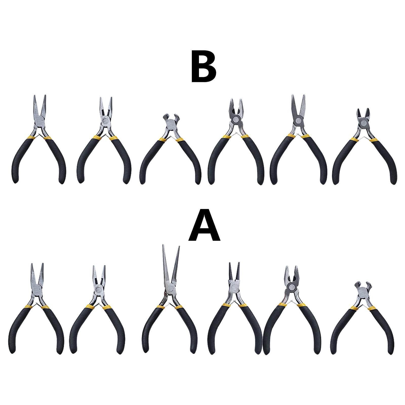 6x Jewelry Pliers Comfort Handle Jewelry Making Tool End Cutting Plier