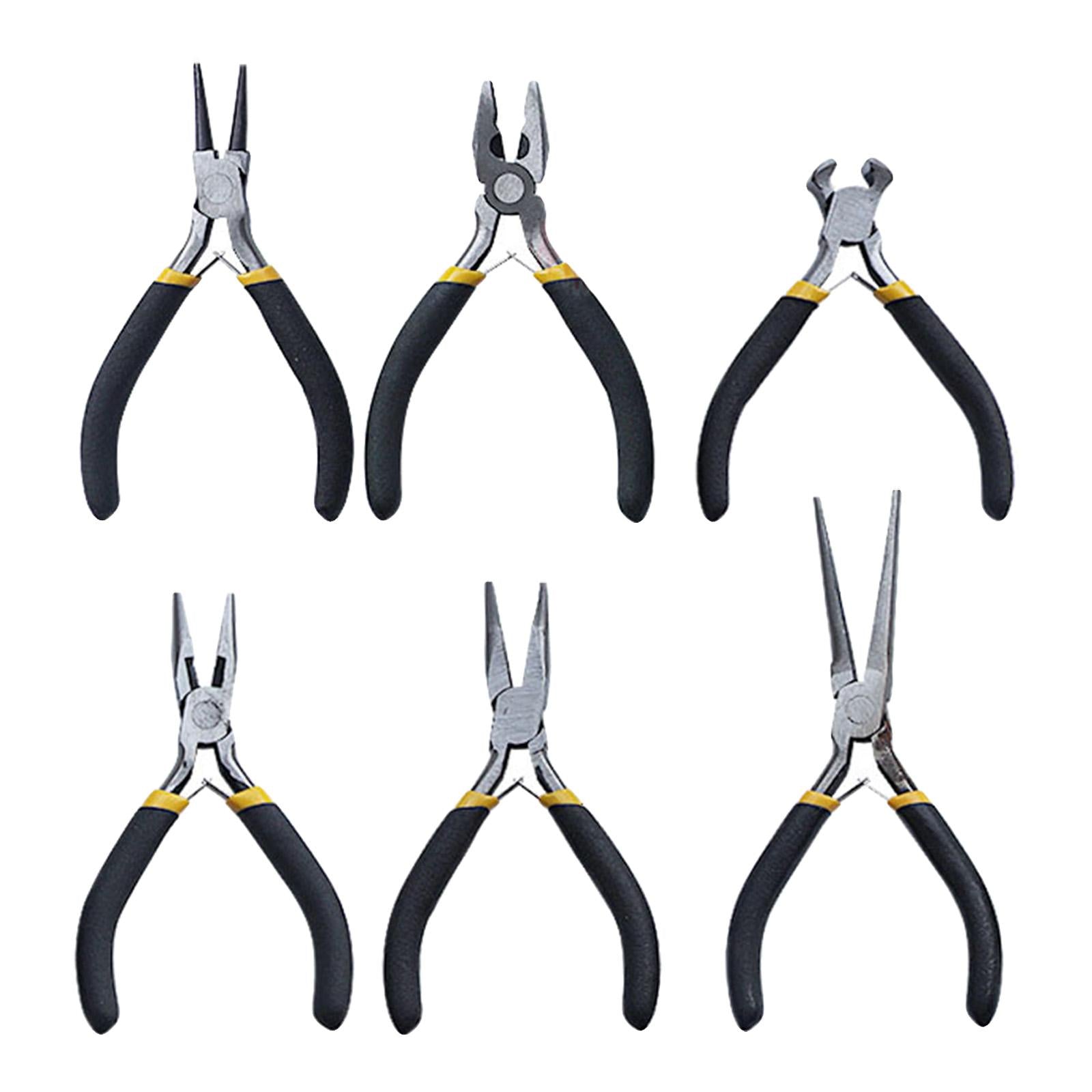 6x Jewelry Pliers Comfort Handle Jewelry Making Tool End Cutting Plier