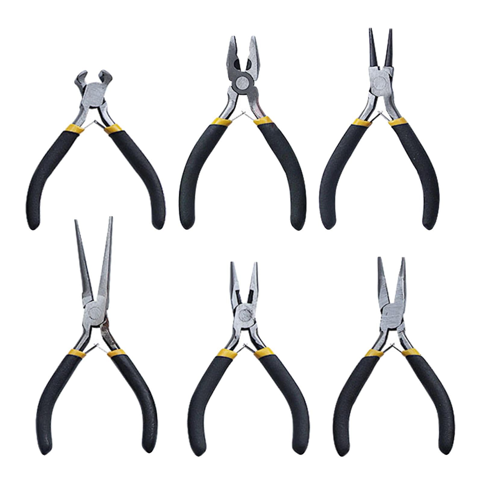 6x Jewelry Pliers Comfort Handle Jewelry Making Tool End Cutting Plier