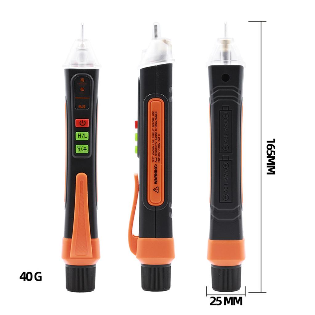 Non-Contact Voltage Detector for LED and Sound Alarm Circuit Tester Tool