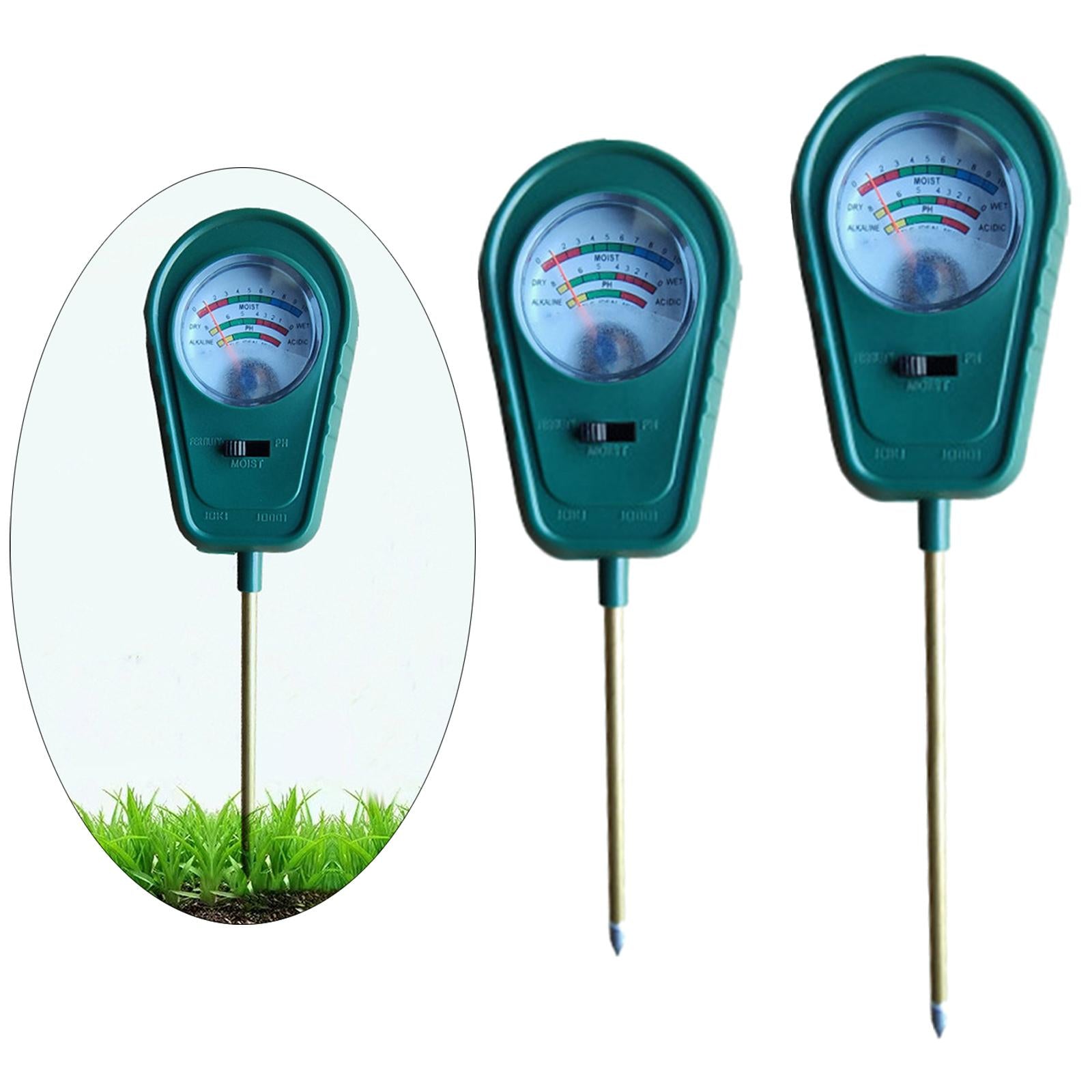 Plastic Soil PH Tester Moisture Hygrometer Digital for Home Garden Patio Short