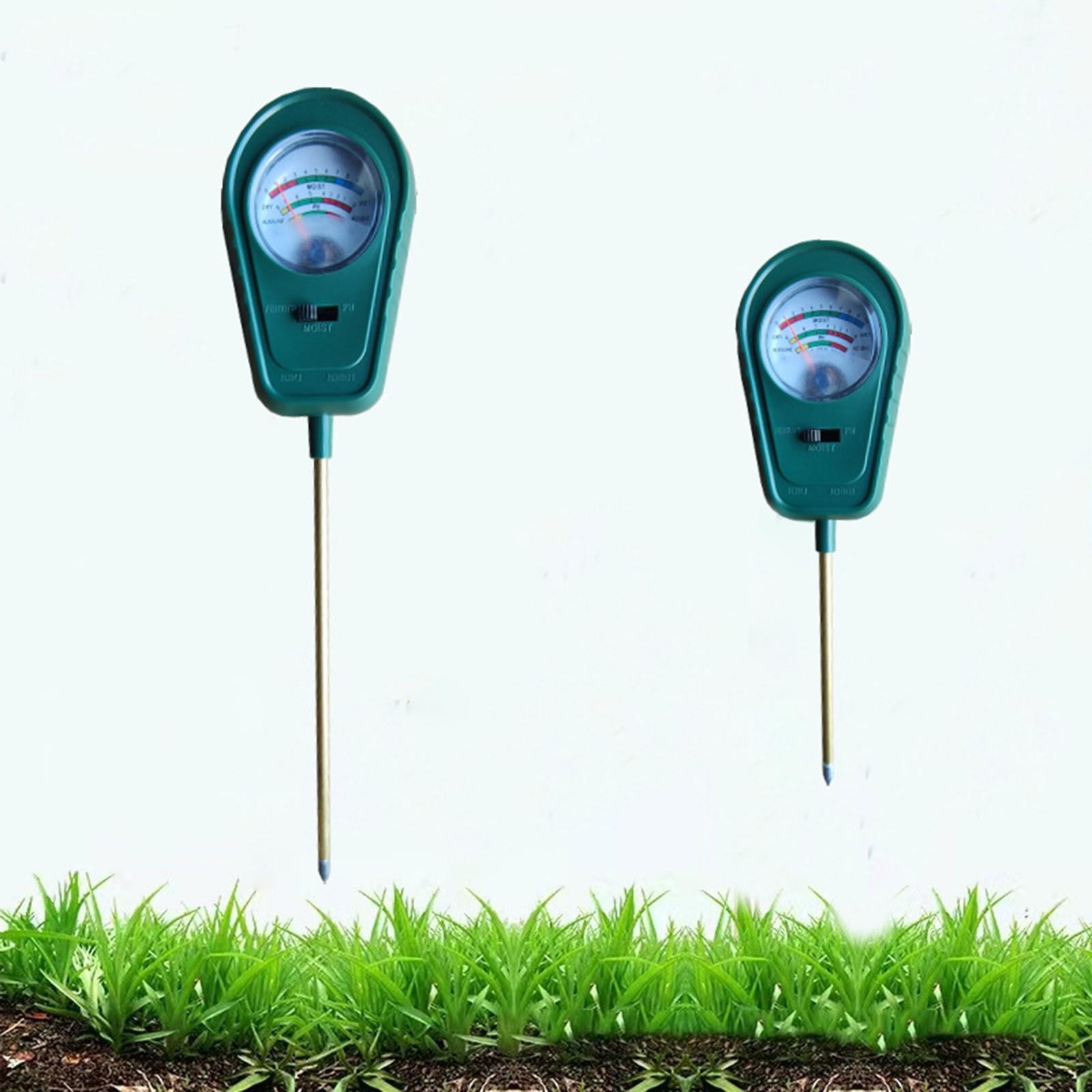 Plastic Soil PH Tester Moisture Hygrometer Digital for Home Garden Patio Short