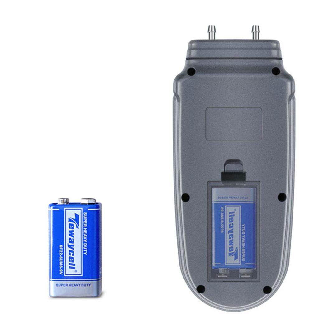 Manometer Gas Pressure Tester Large LCD with Backlight for Ventilation Ducts
