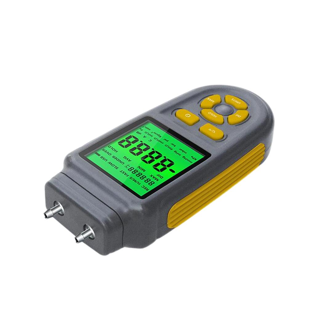 Differential Pressure Meter Low Pressure Measurer Digital Manometer