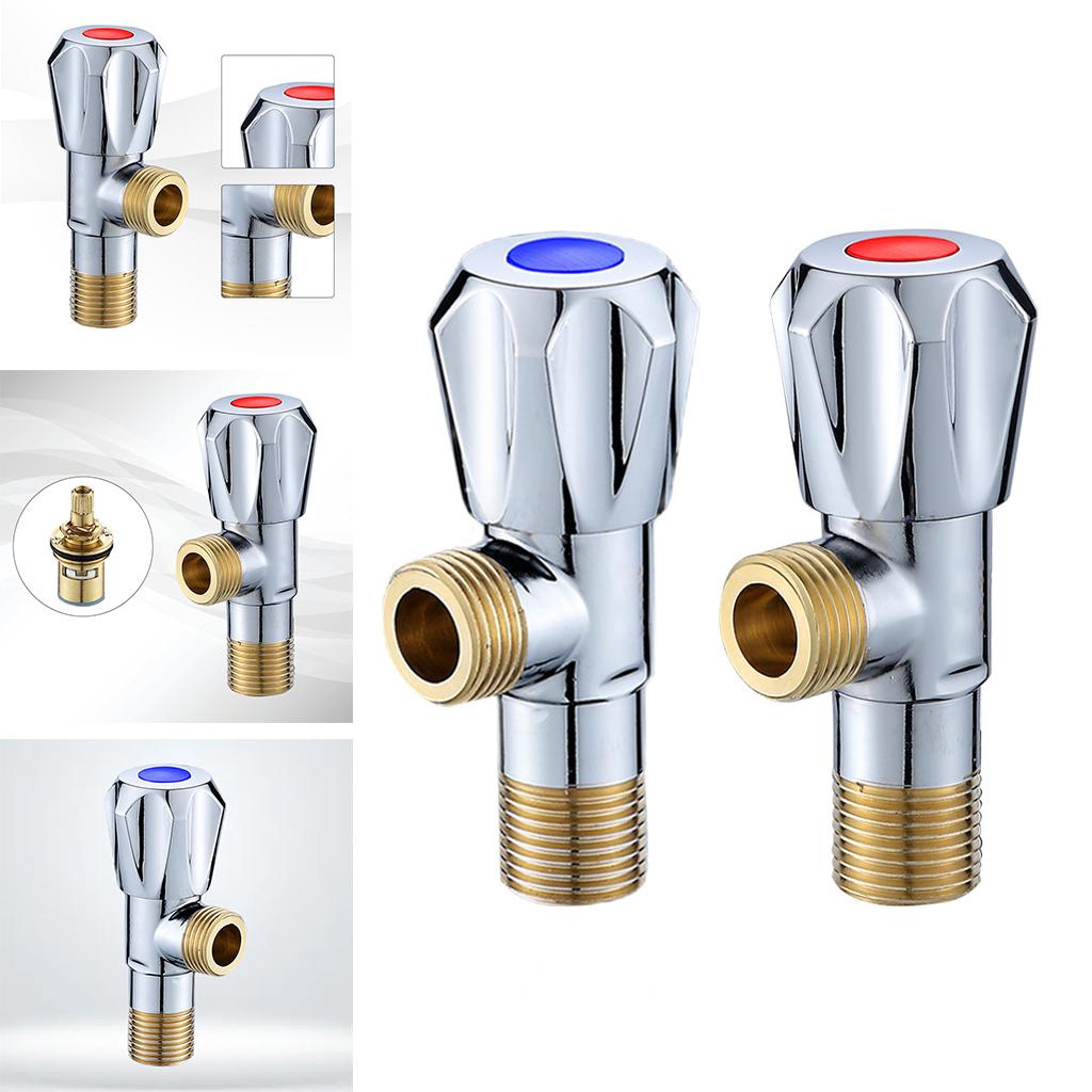 Bathroom Basin Faucet Valve G1/2 Thread Filling Valve for Toilet Accessories Red