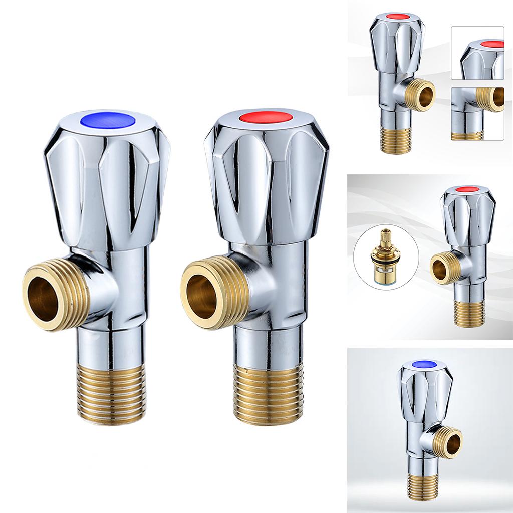 Bathroom Basin Faucet Valve G1/2 Thread Filling Valve for Toilet Accessories Red