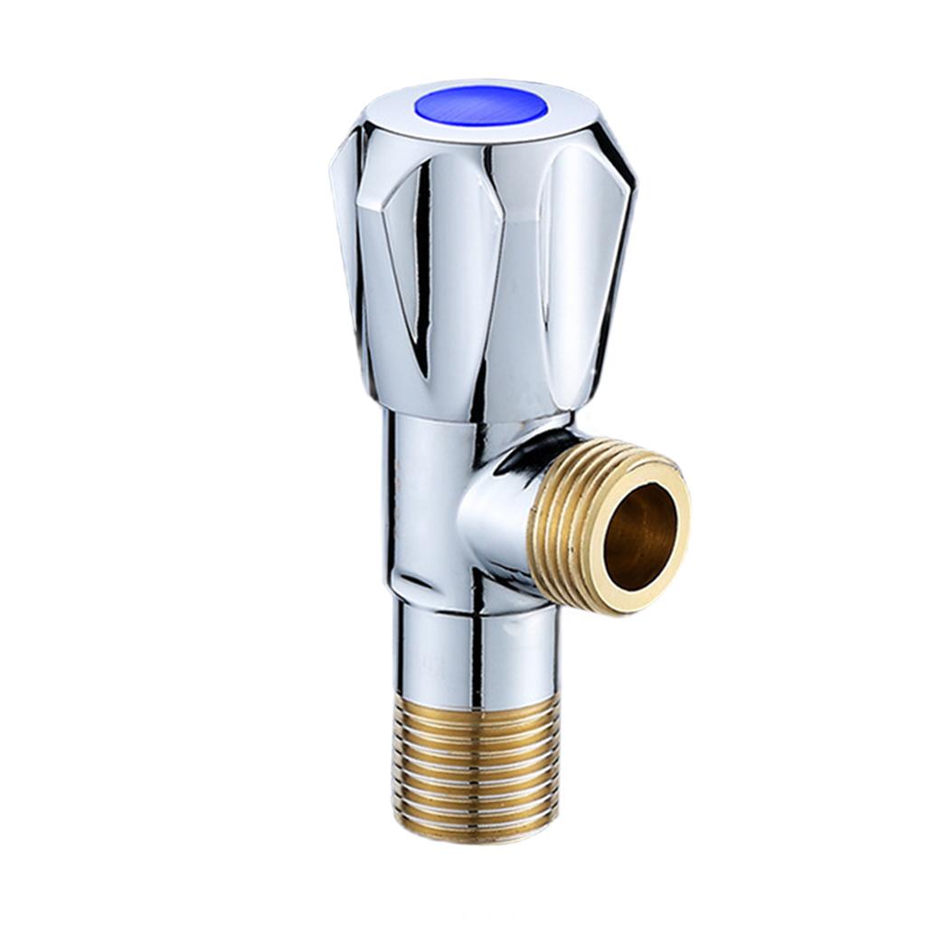 Bathroom Basin Faucet Valve G1/2 Thread Filling Valve for Toilet Accessories Blue