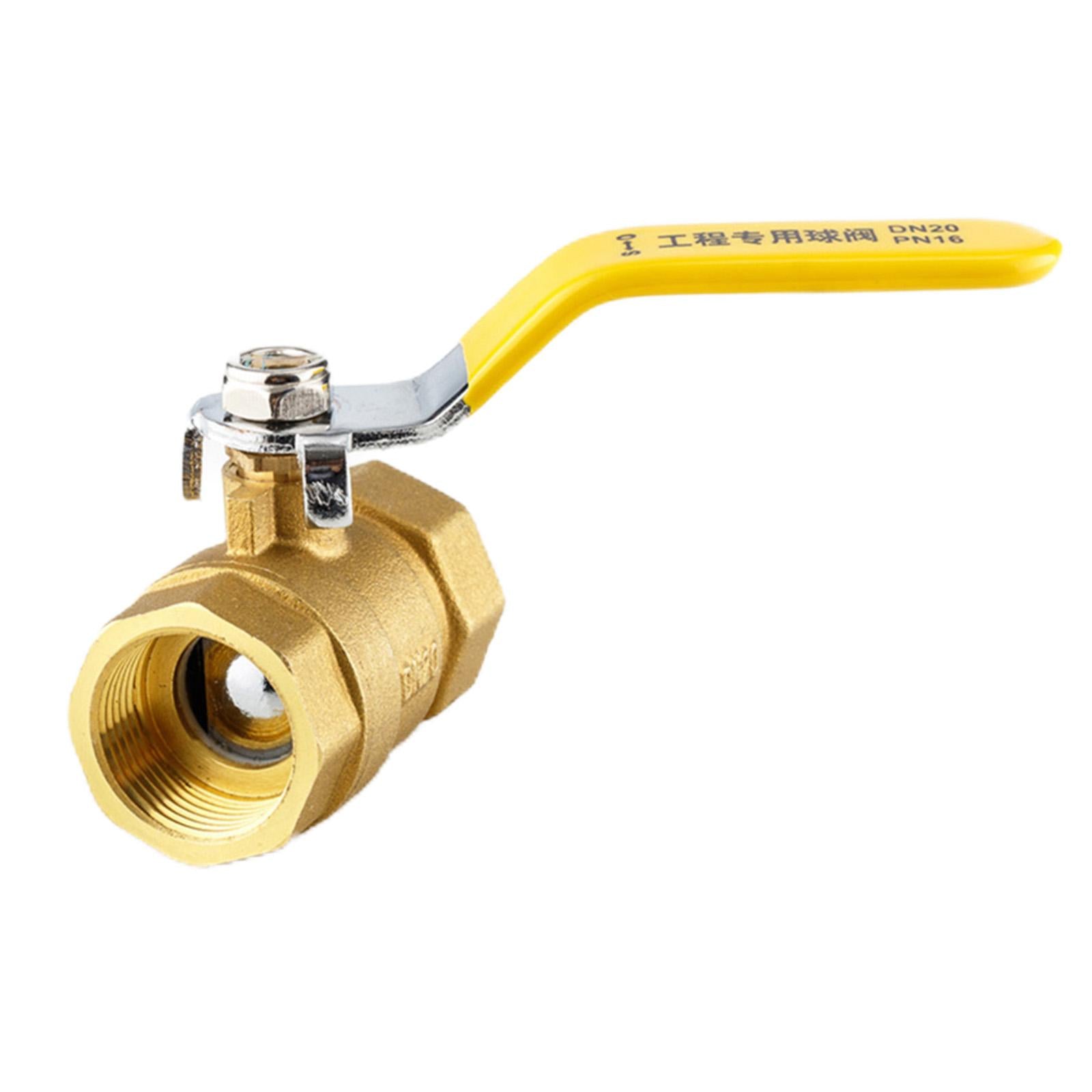 Manual Brass Ball Valve Two-Way Water Oil Air Gas Fuel Line Thread for Pumps DN25