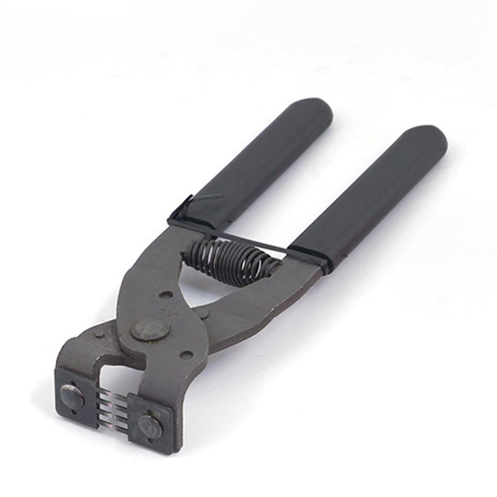Leather Hole Punch Plier Silent Leather Hand Pliers for Dog Collars black