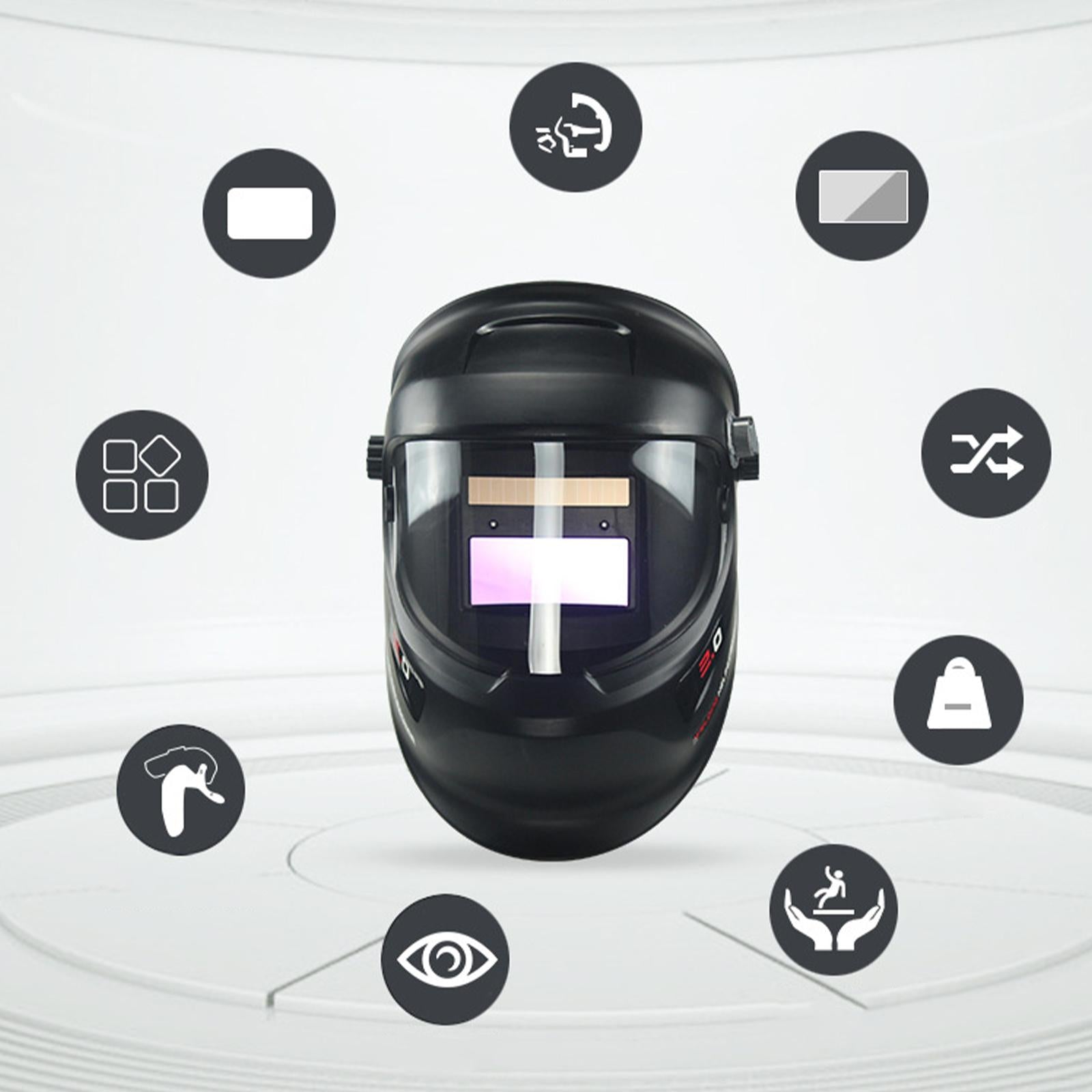 Welding Helmet Darkening Adjustable for Face Peeling Mig Eyes Piercing