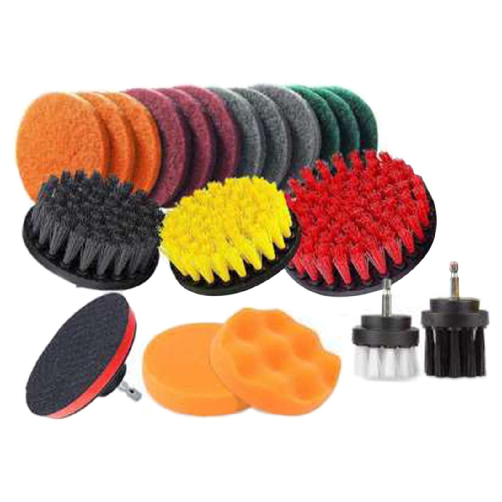 22 Pieces Drill Brush Kit Replacement Scrubber for Household Floor Shower