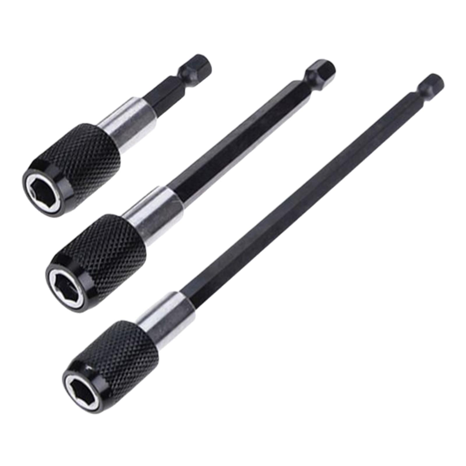 3-Pack Magnetic Drill Dit Extender 1/4 inch Hex Shank for Impact Drivers