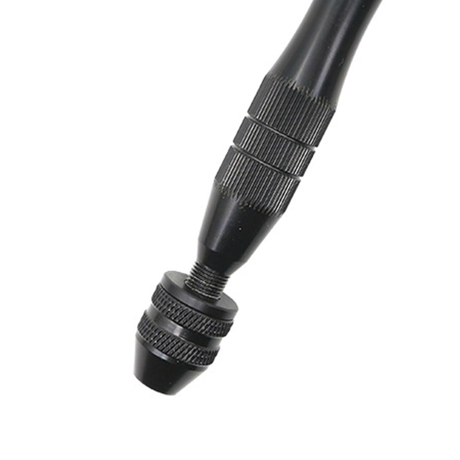 Pin Vise Hand Drill Bits Manual Drill Rotary Tool for Woodworking Diamond Black