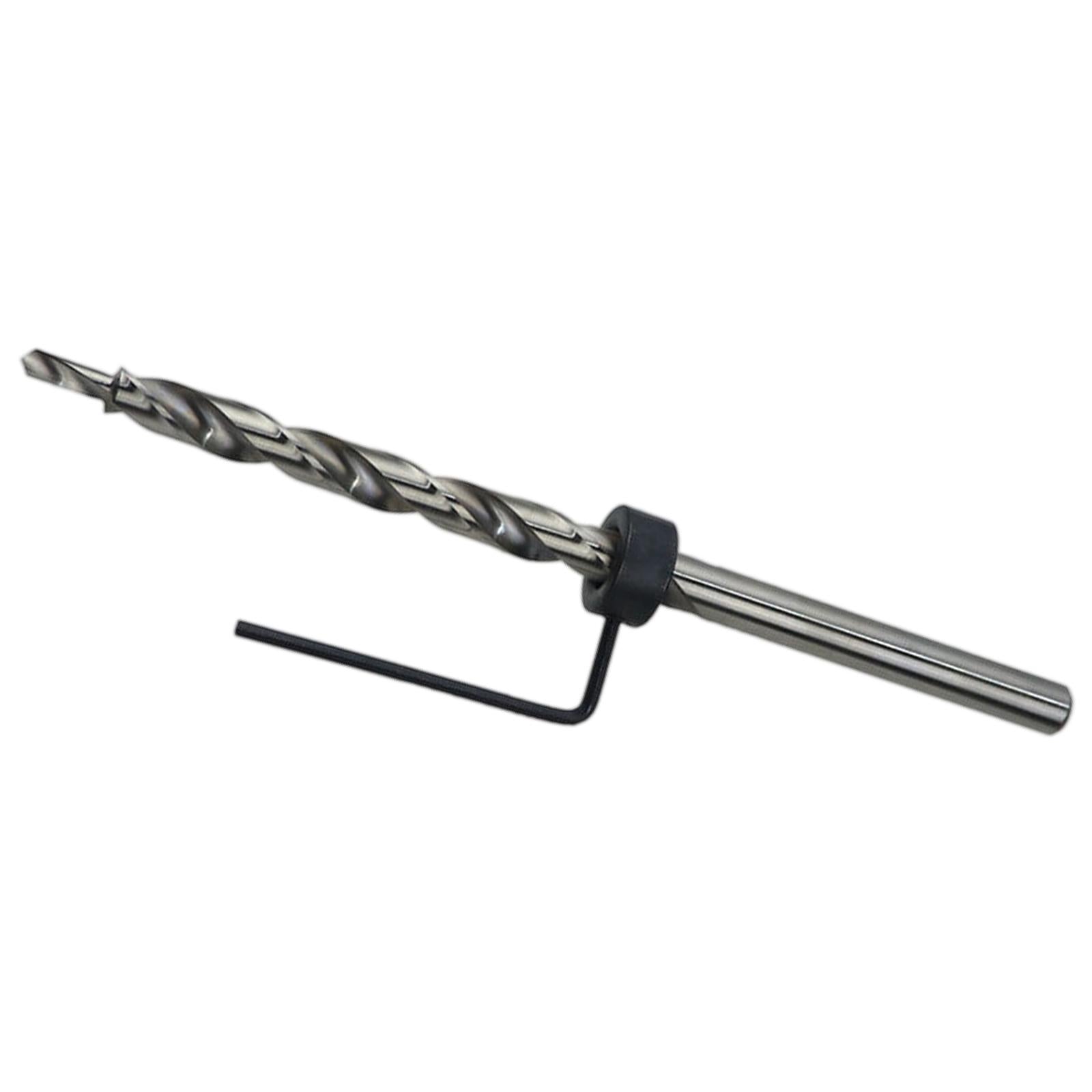 HSS Twist Step Drill Bit Round Shank with Stop Collar for DIY Power Tools 9.5mm
