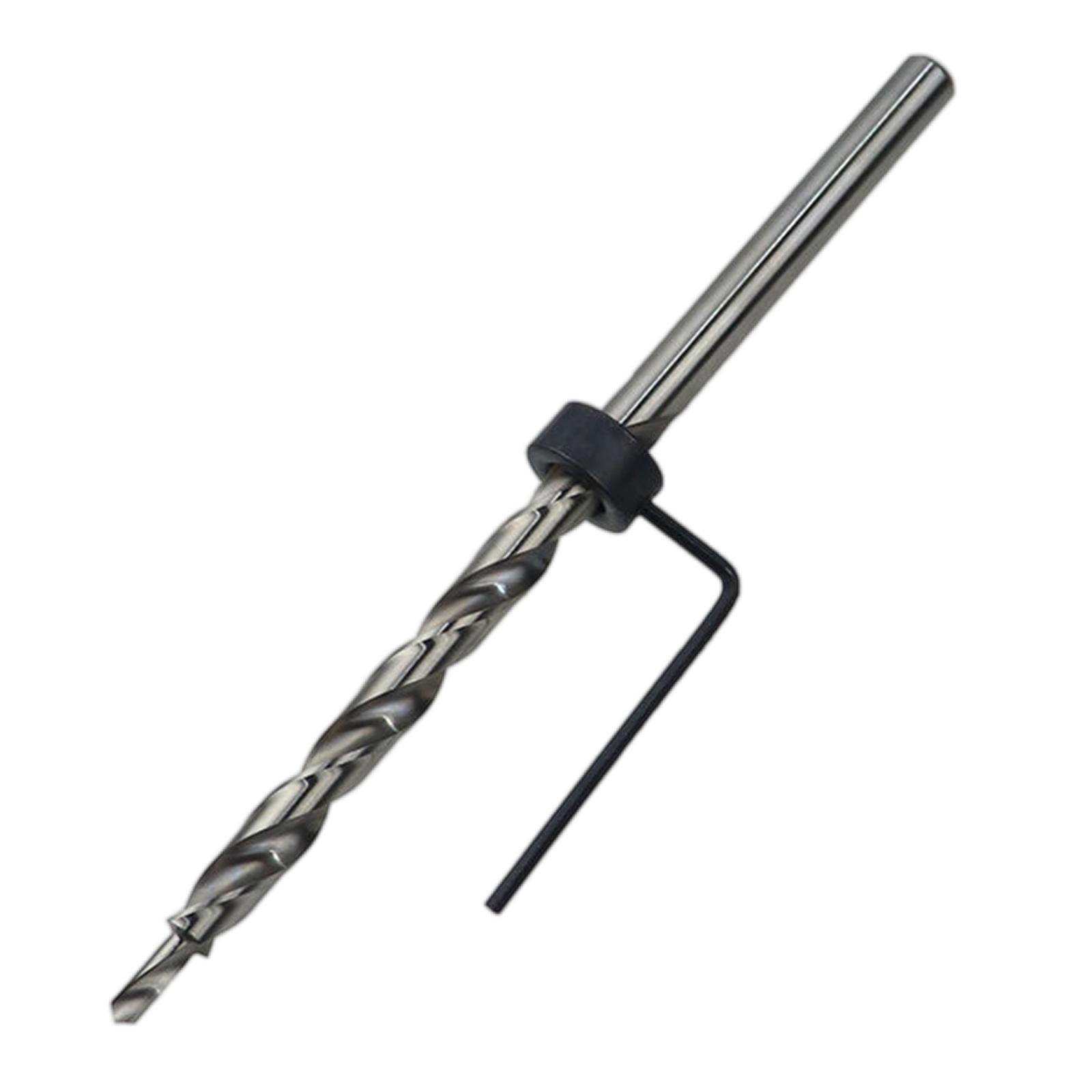 HSS Twist Step Drill Bit Round Shank with Stop Collar for DIY Power Tools 9.5mm