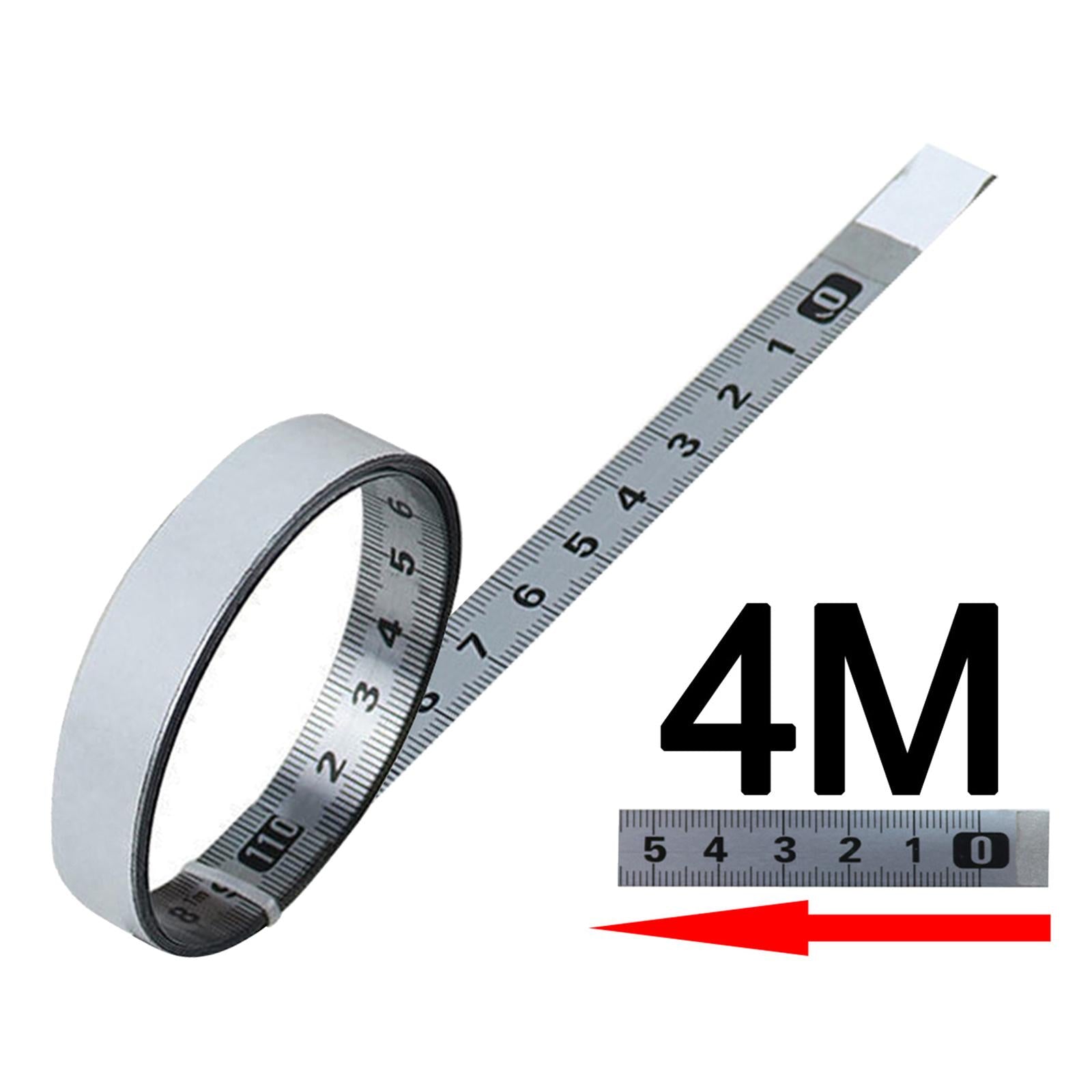 Woodworking Self Adhesive Tape Measure Workbench Ruler  Right to Left 4M