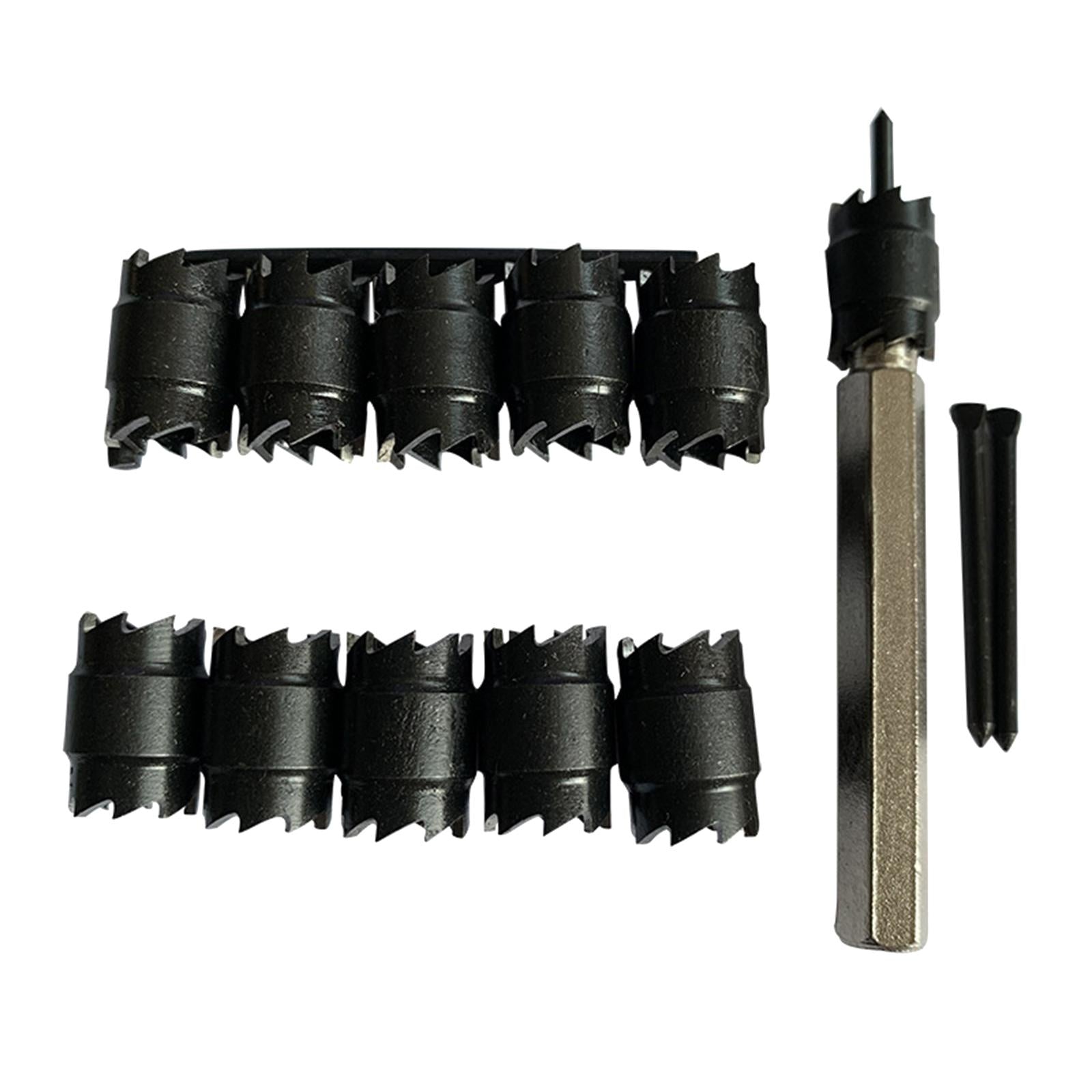 13pcs 3/8 Double Sided Rotary Spot Weld Cutter Remover Sheetmetal Drill Bit"