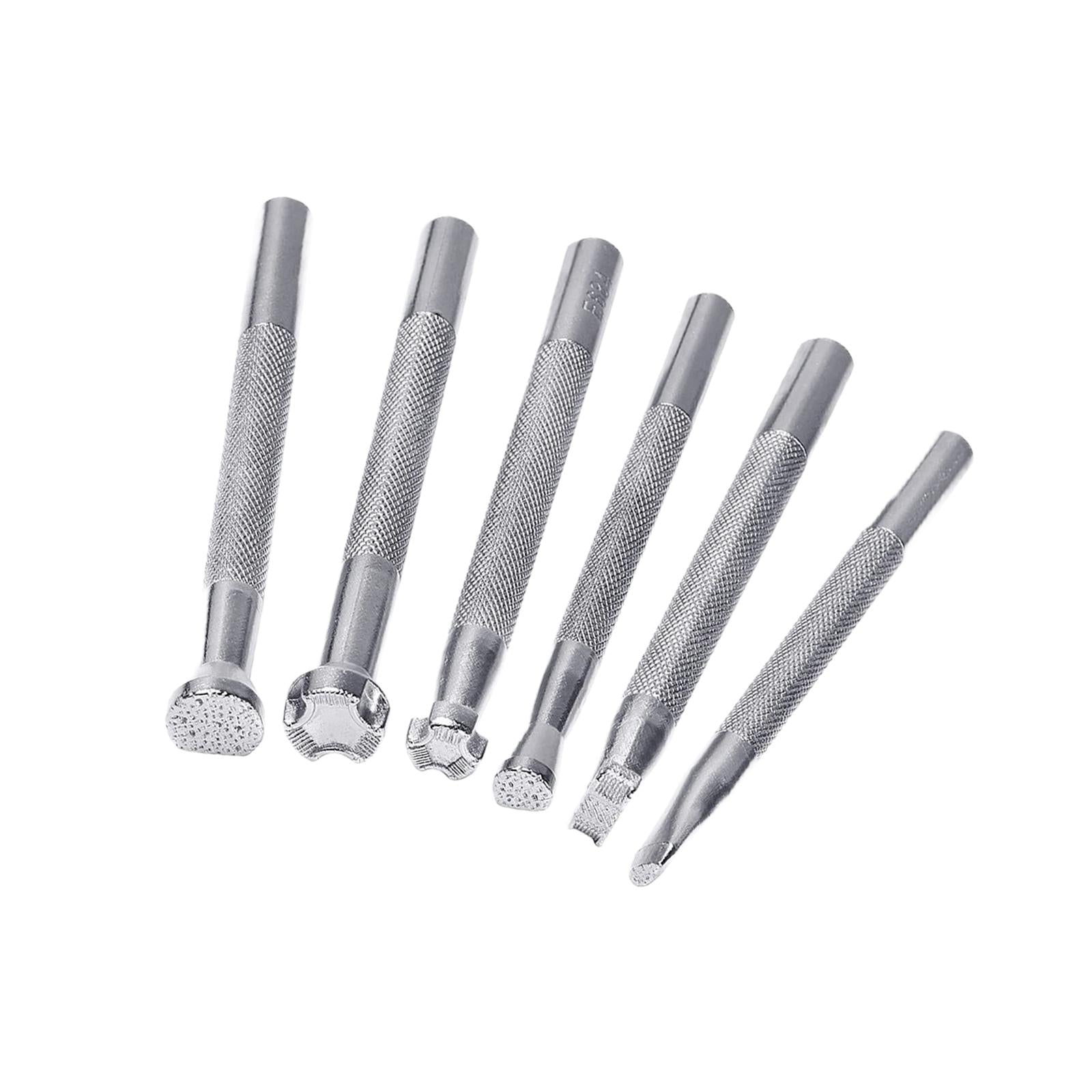 Set of 6 Alloy Leather Stamping Printing Tools for Craft DIY Art Working