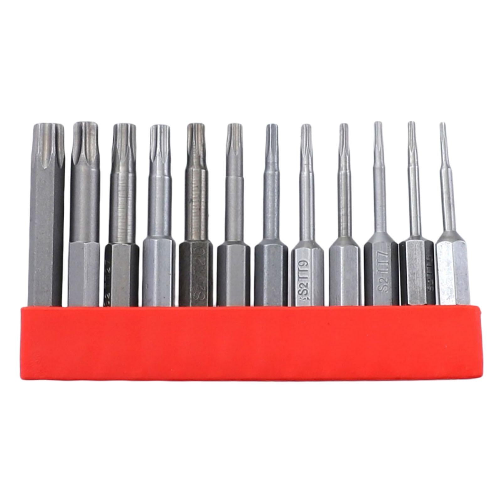 12 Pieces Hollow Rings Wrench Bit Set S2 Alloy Steel Metric for Metalworking 50mm