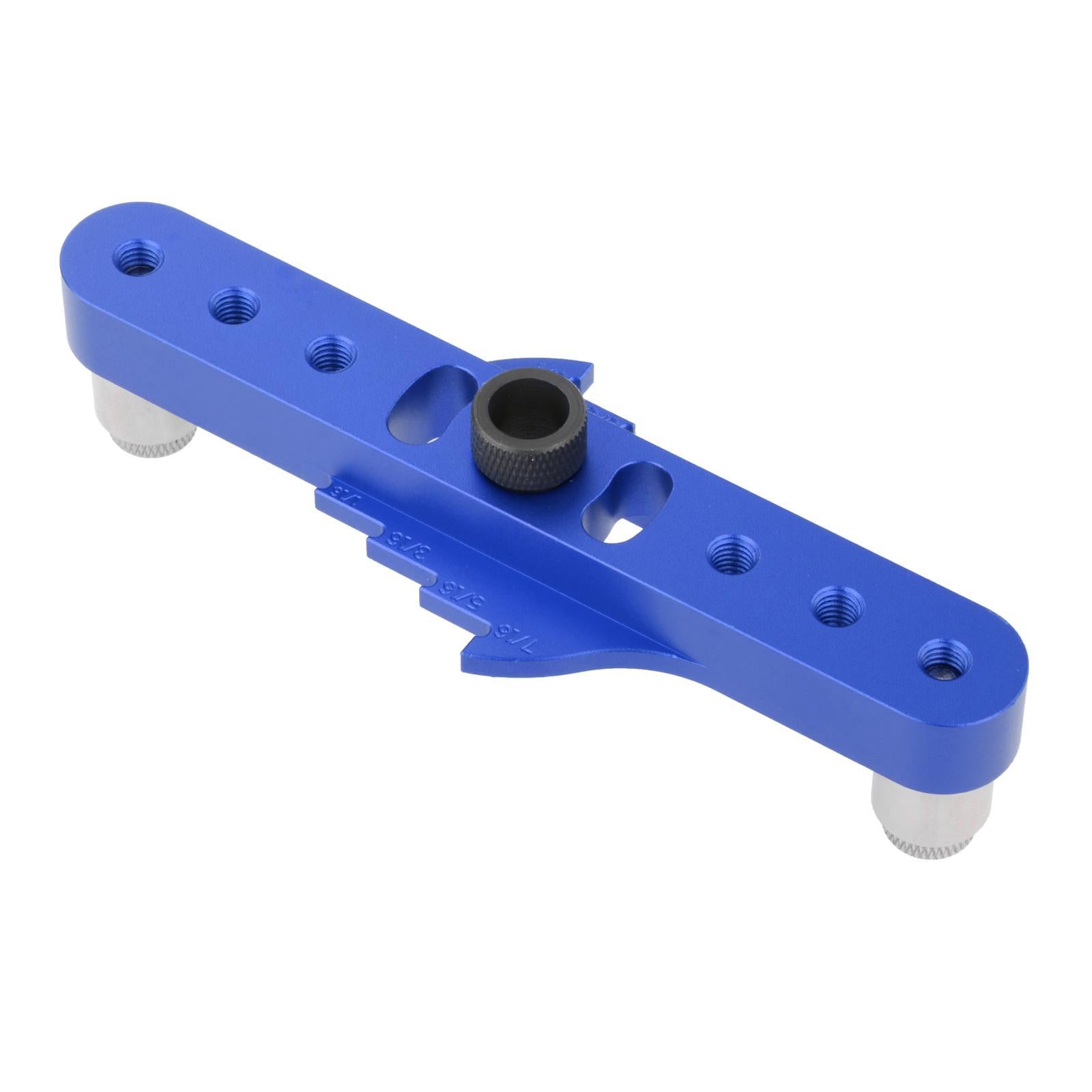 2-In-1 Vertical Pocket Hole Jig Hole Puncher 6mm/8mm/10mm for Carpenter Blue