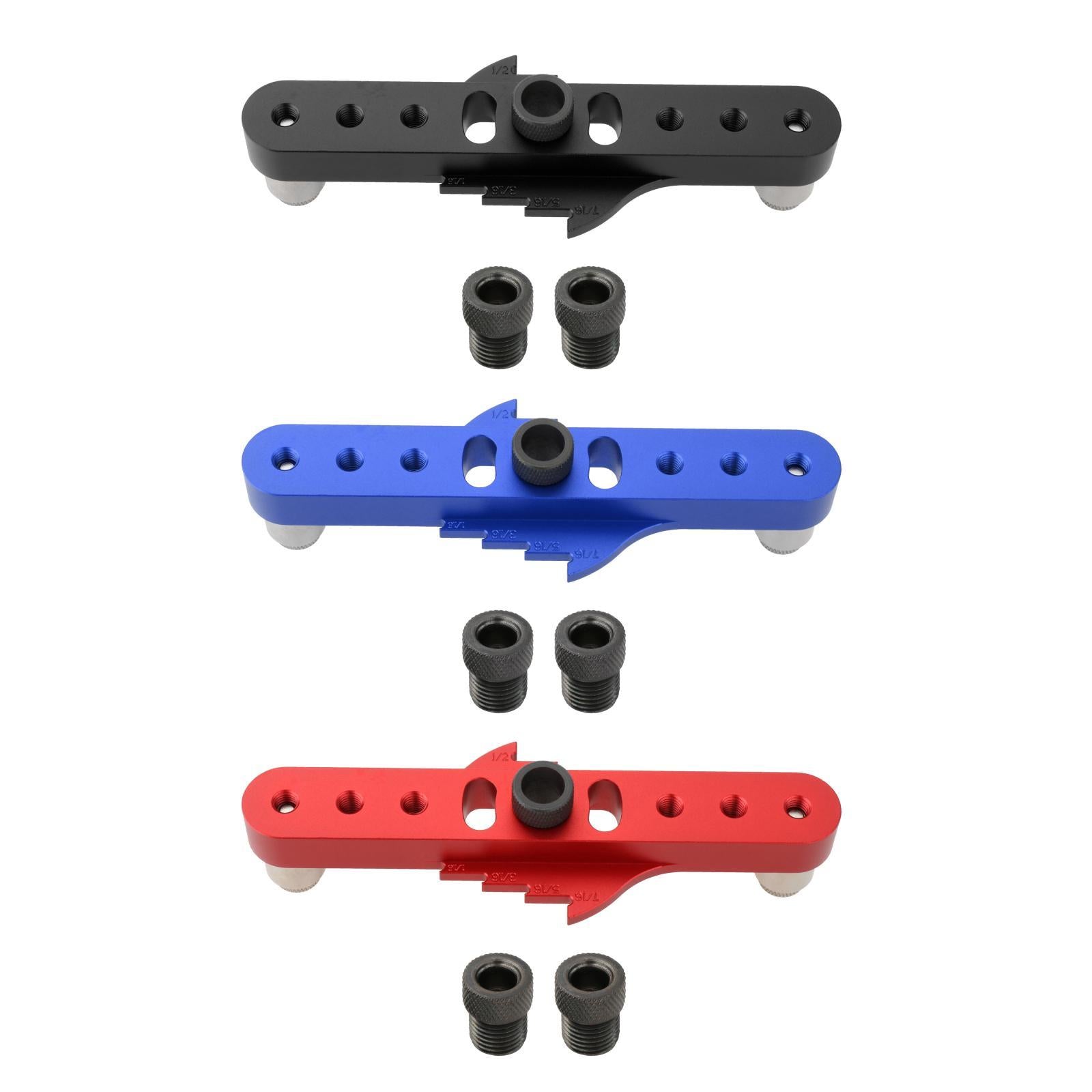 2-In-1 Vertical Pocket Hole Jig Hole Puncher 6mm/8mm/10mm for Carpenter Blue