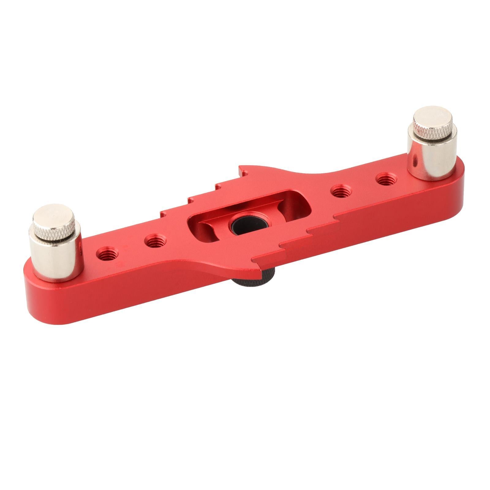 2-In-1 Vertical Pocket Hole Jig Hole Puncher 6mm/8mm/10mm for Carpenter Red