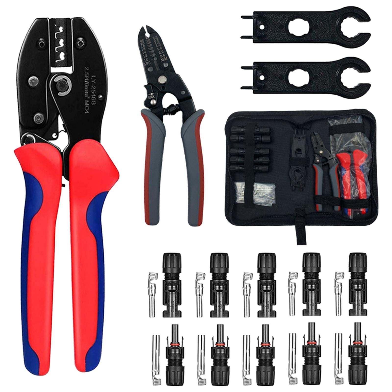 Crimping Pliers Wire Cutters Ratcheting Wire Crimper Tool 1Set B