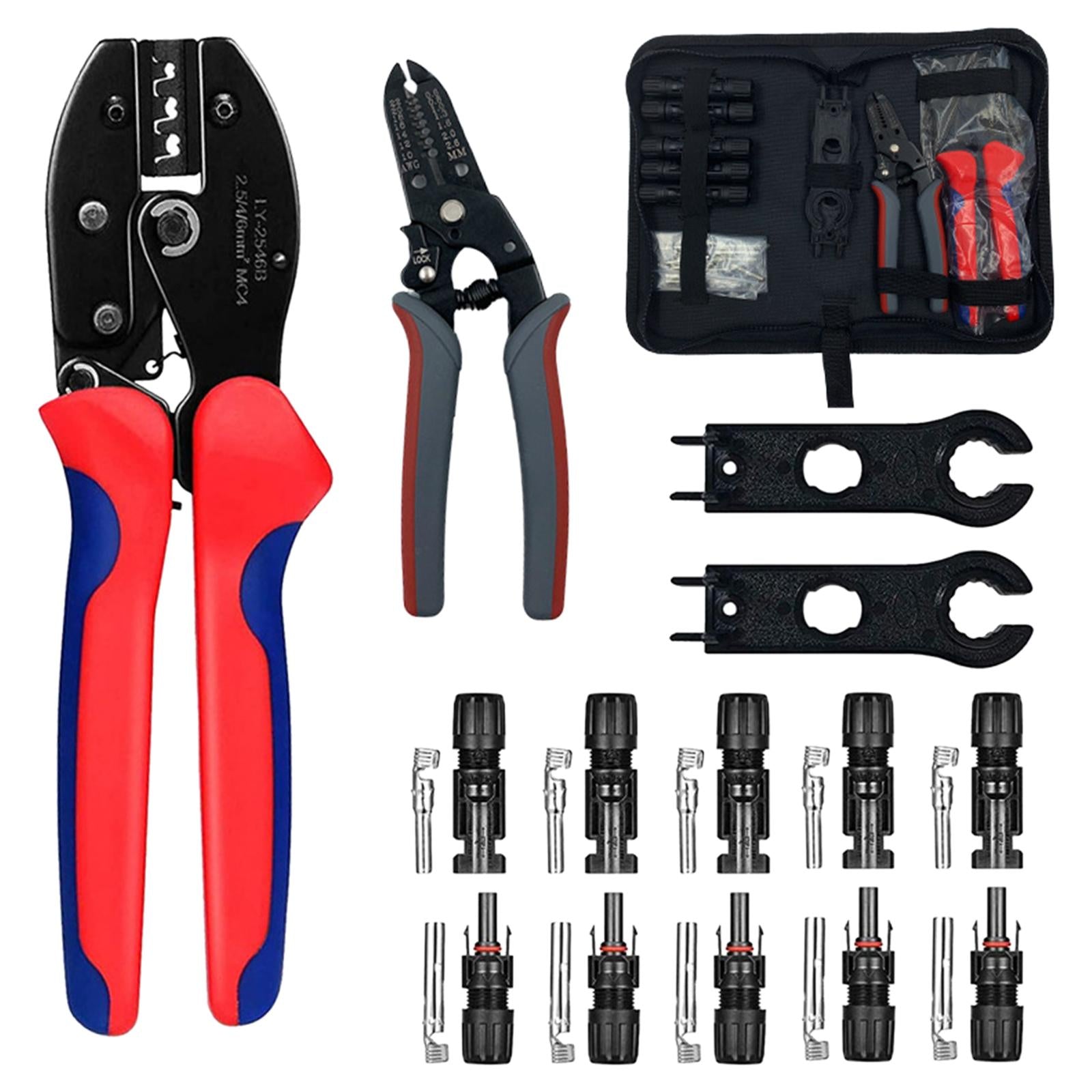 Crimping Pliers Wire Cutters Ratcheting Wire Crimper Tool 1Set B