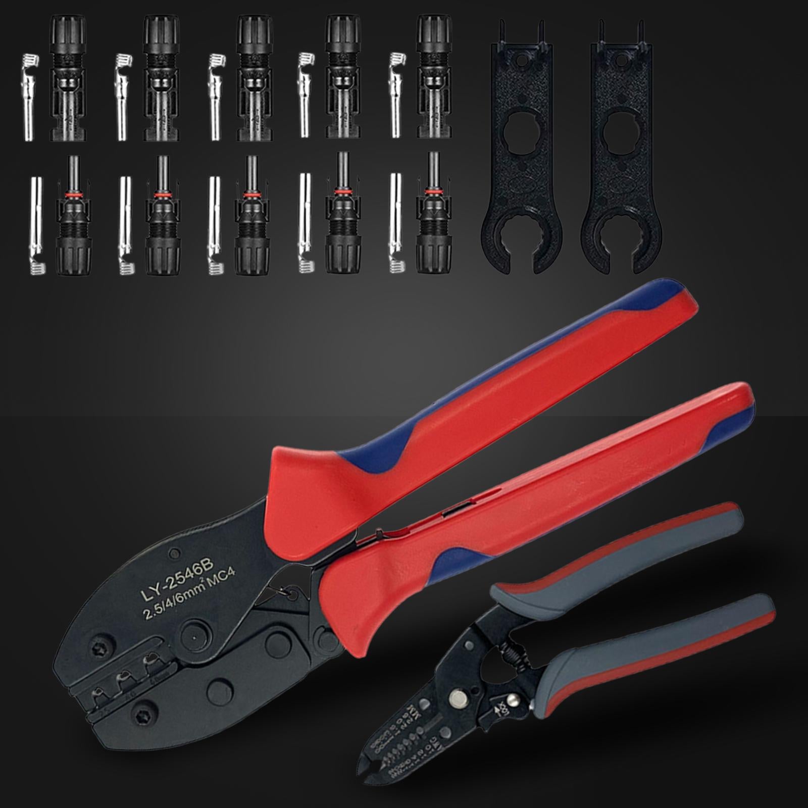 Crimping Pliers Wire Cutters Ratcheting Wire Crimper Tool 1Set B